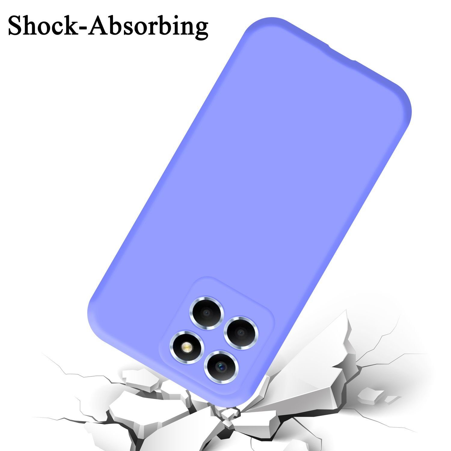 Cadorabo Handyhülle für Hülle Honor X8 5G, Flexible Hülle TPU Silikon Schutzhülle Back Cover Case