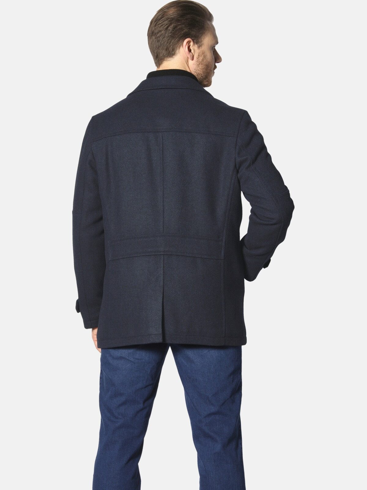 Jan Vanderstorm Wolljacke TJORVE mit abnehmbaren Stehkragen günstig online kaufen