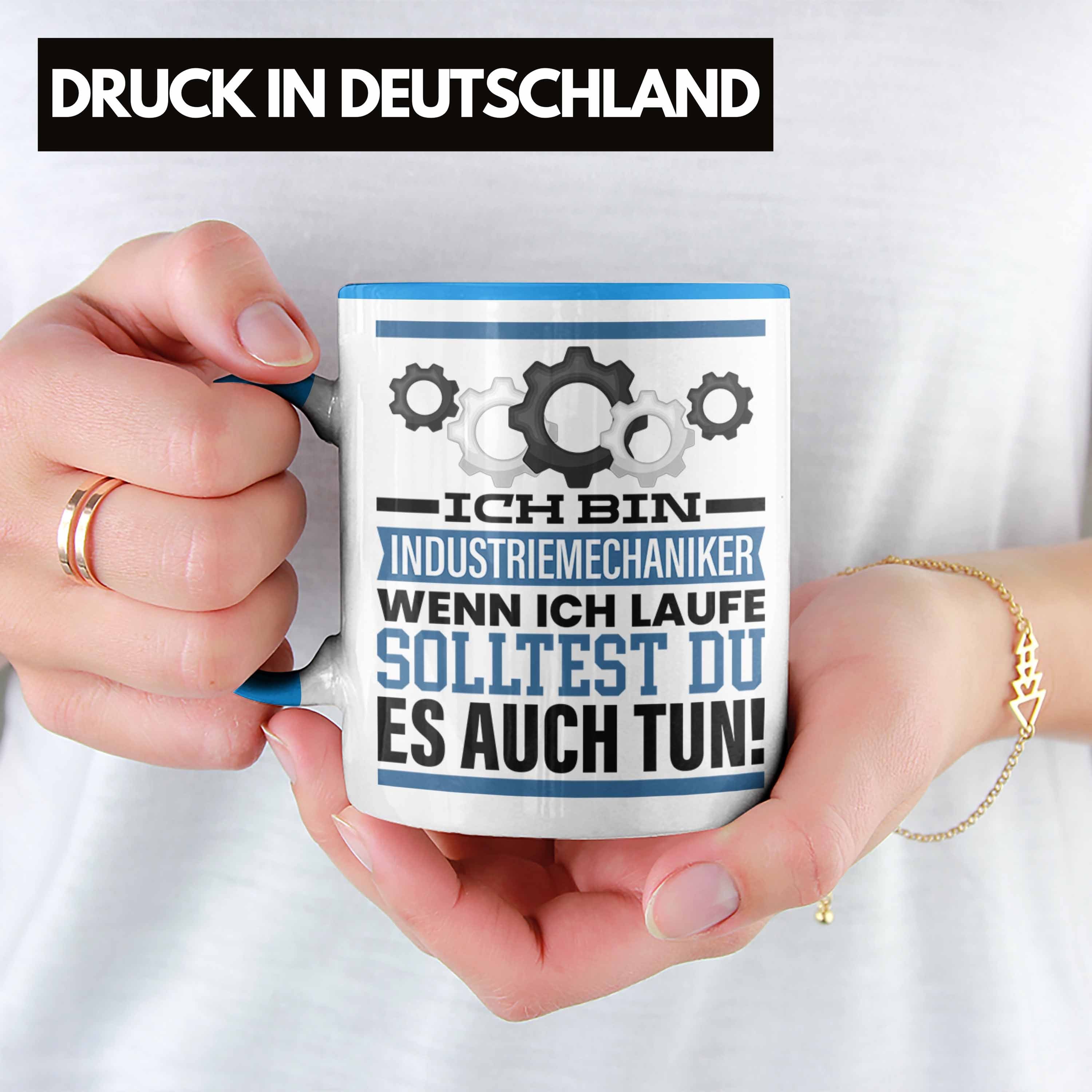 Trendation Ich Tasse Industriemechaniker Tasse Geschenkidee Männer Spruch Blau Wenn Geschenk