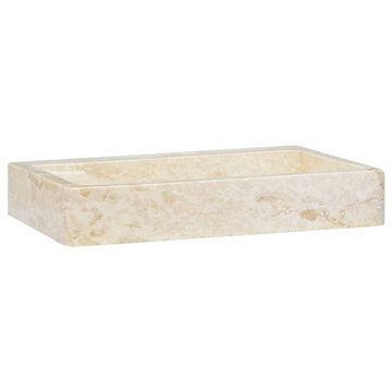 vidaXL Waschbecken Waschbecken Creme 58x39x10 cm Marmor