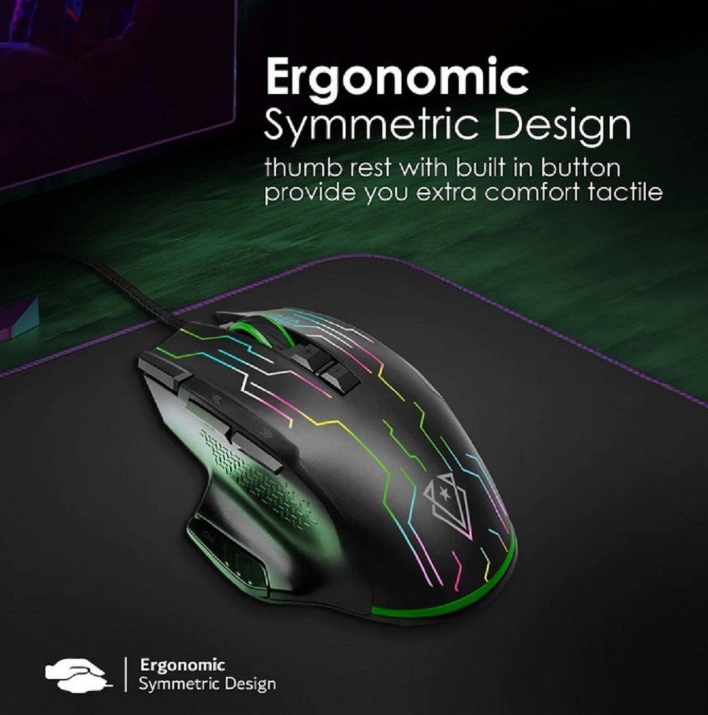 Promate Vertux Kryptonite Gaming-Maus