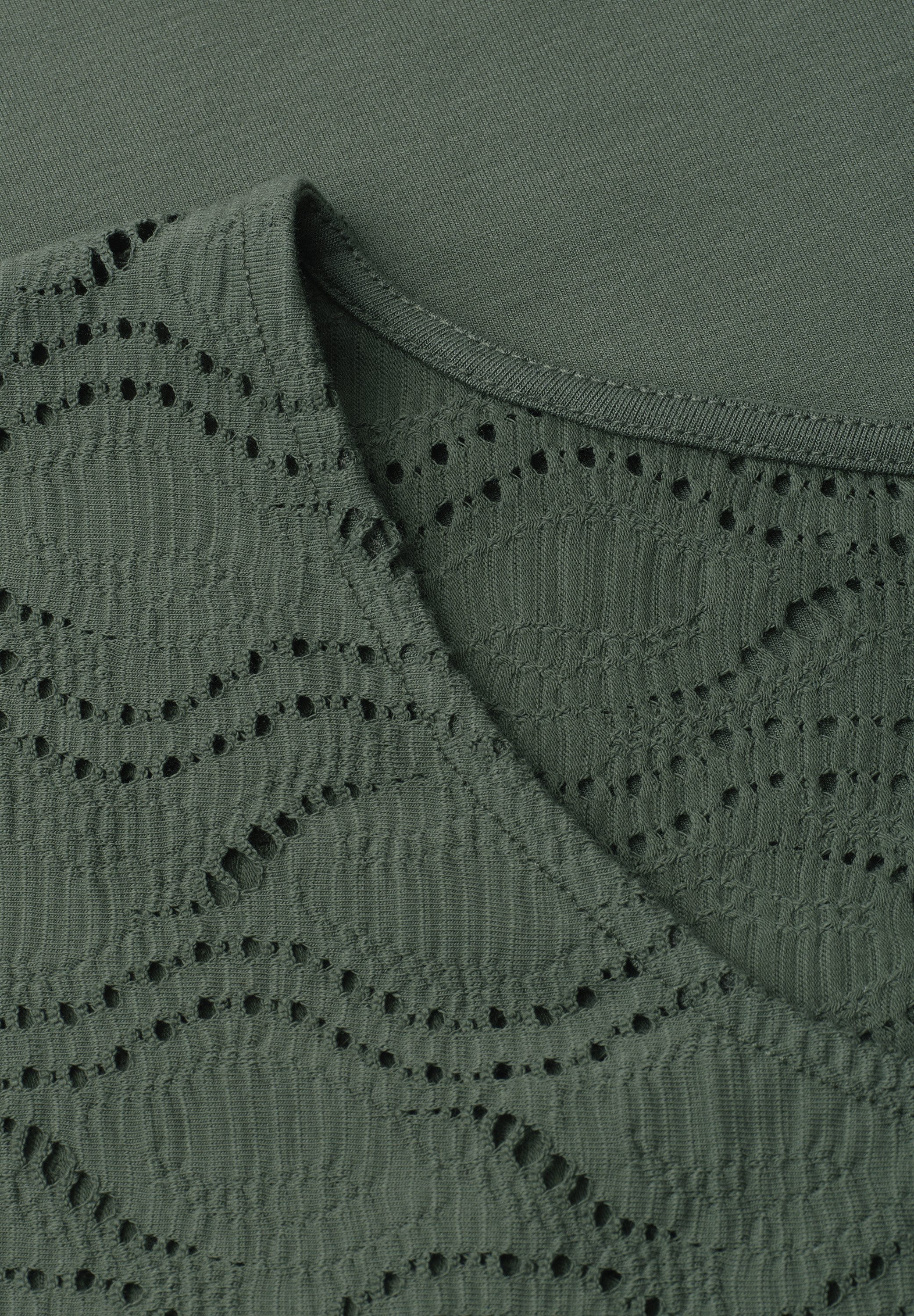 STREET ONE Shirttop überschnittene Schultern, gerundeter V-Ausschnitt – Bild 5 von 5