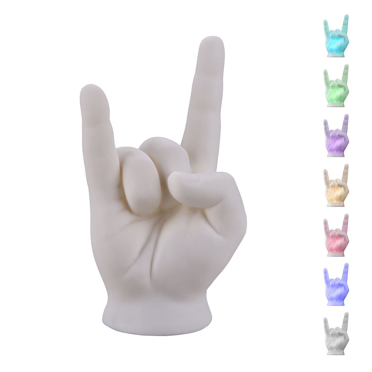 VERDOBA LED Dekolicht LED Dekoleuchte Rock-Faust Akku Lampe - Zimmerdeko we günstig online kaufen