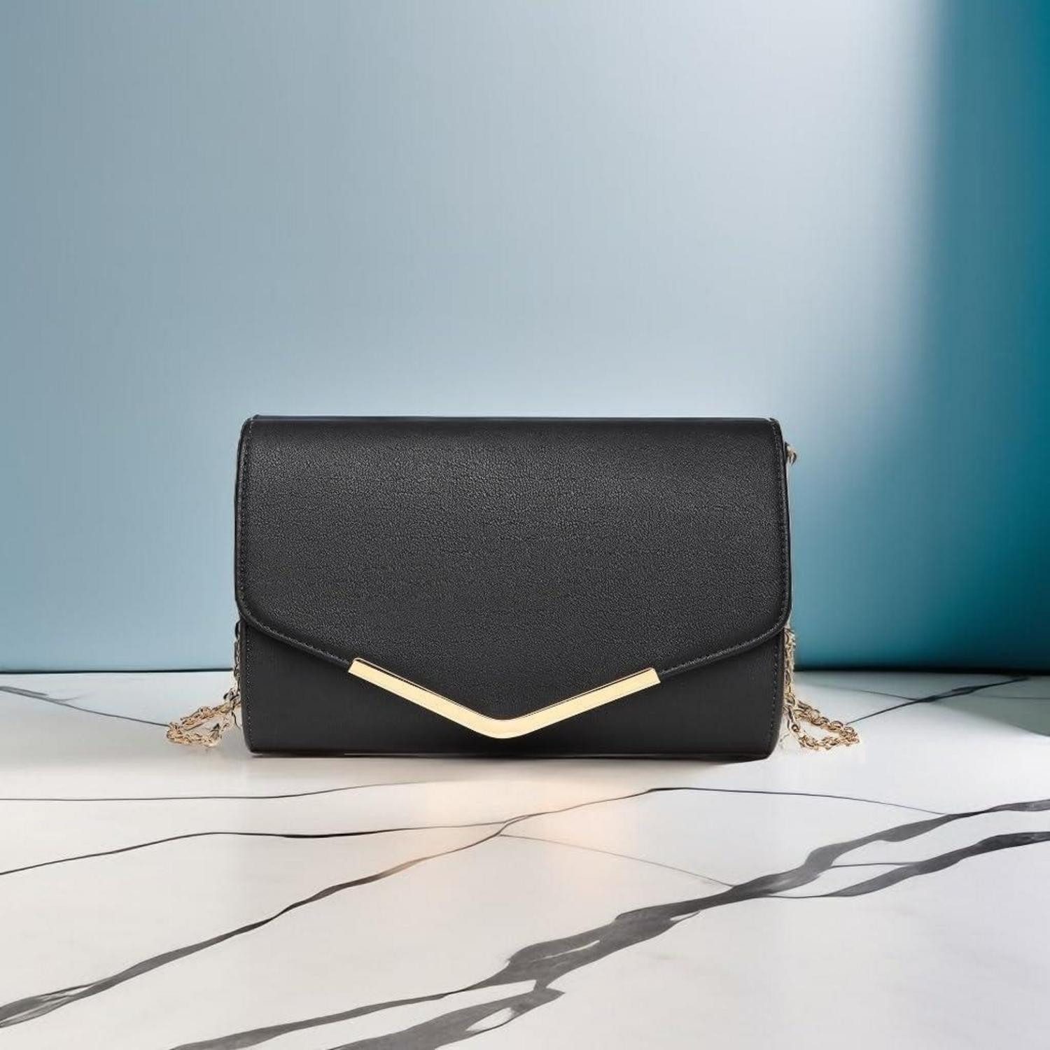 LuxusKollektion Clutch Damen Umschlag Clutch Elegant Abendtasche mit Kette für Hochzeit Party