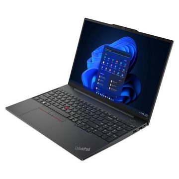Lenovo ThinkPad E16 G1, fertig eingerichtetes Business-Notebook (40,60 cm/16 Zoll, AMD Ryzen 7 7730U, Radeon™ RX Vega 8, 500 GB SSD, #mit Funkmaus +Notebooktasche)