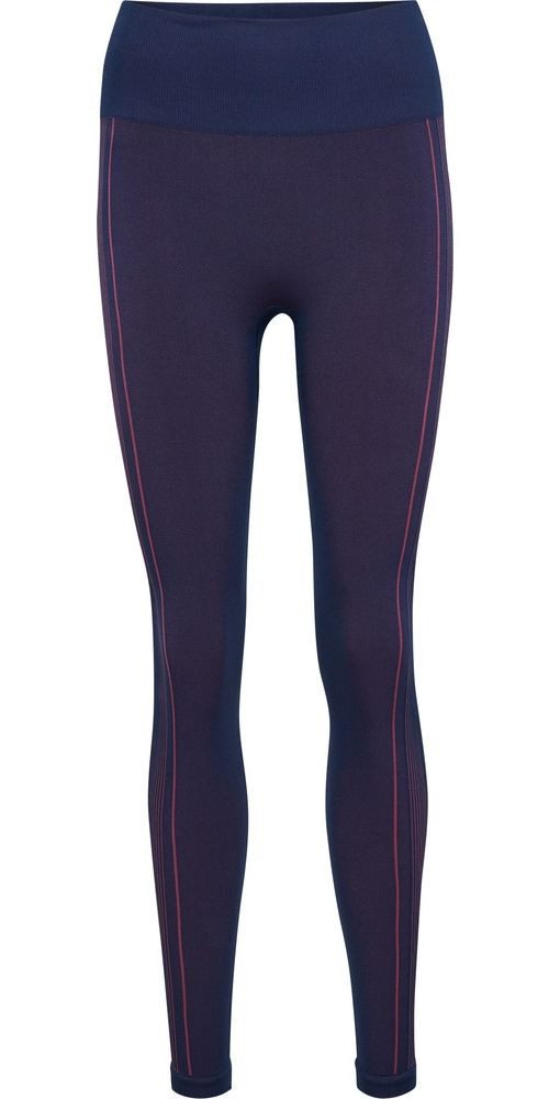 Leggings Hoher Bund Slim Fit Elastisch Gestreift Sportmode