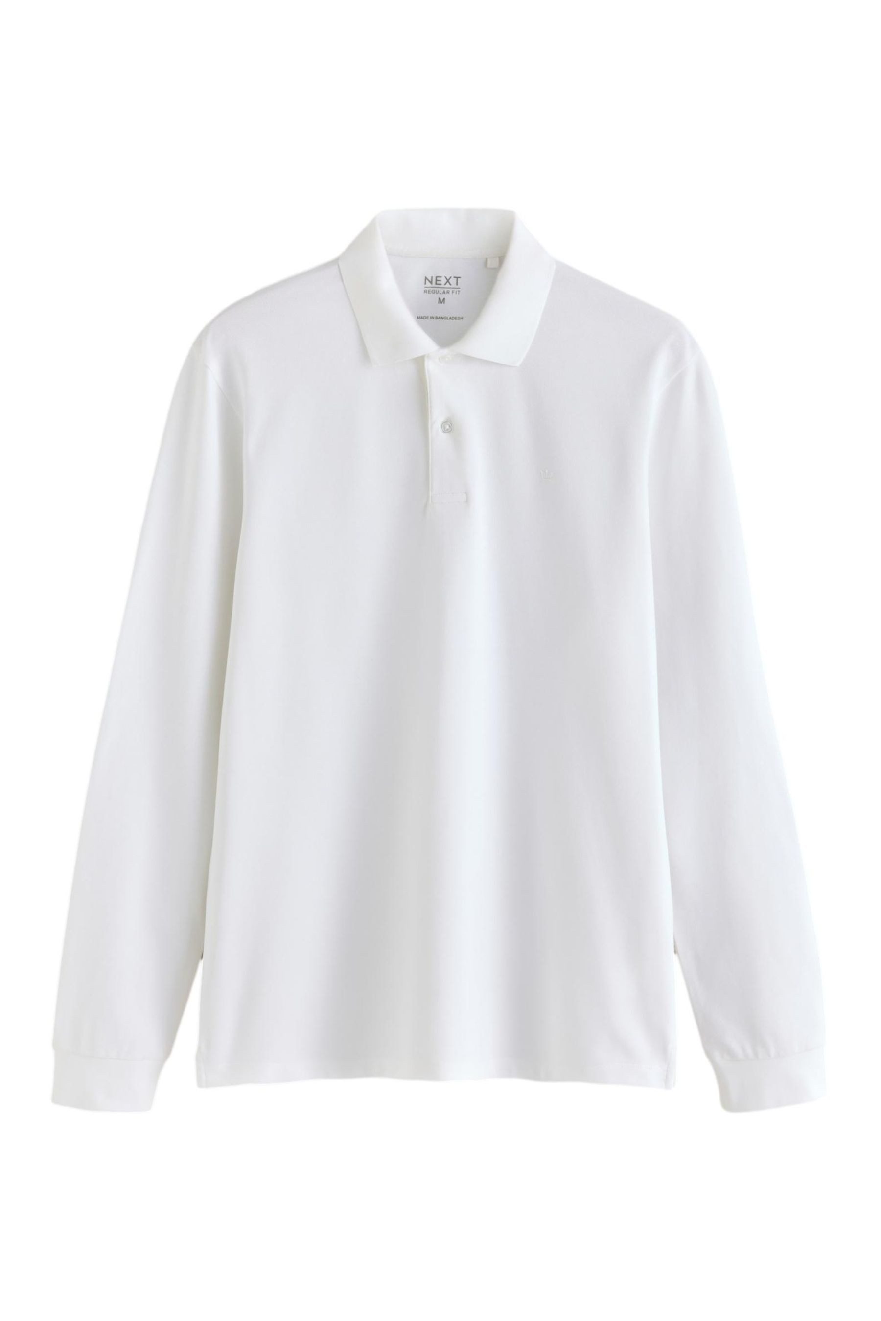 Next Langarm-Poloshirt Regular Fit Lärmeliges Pikee-Poloshirt (1-tlg)