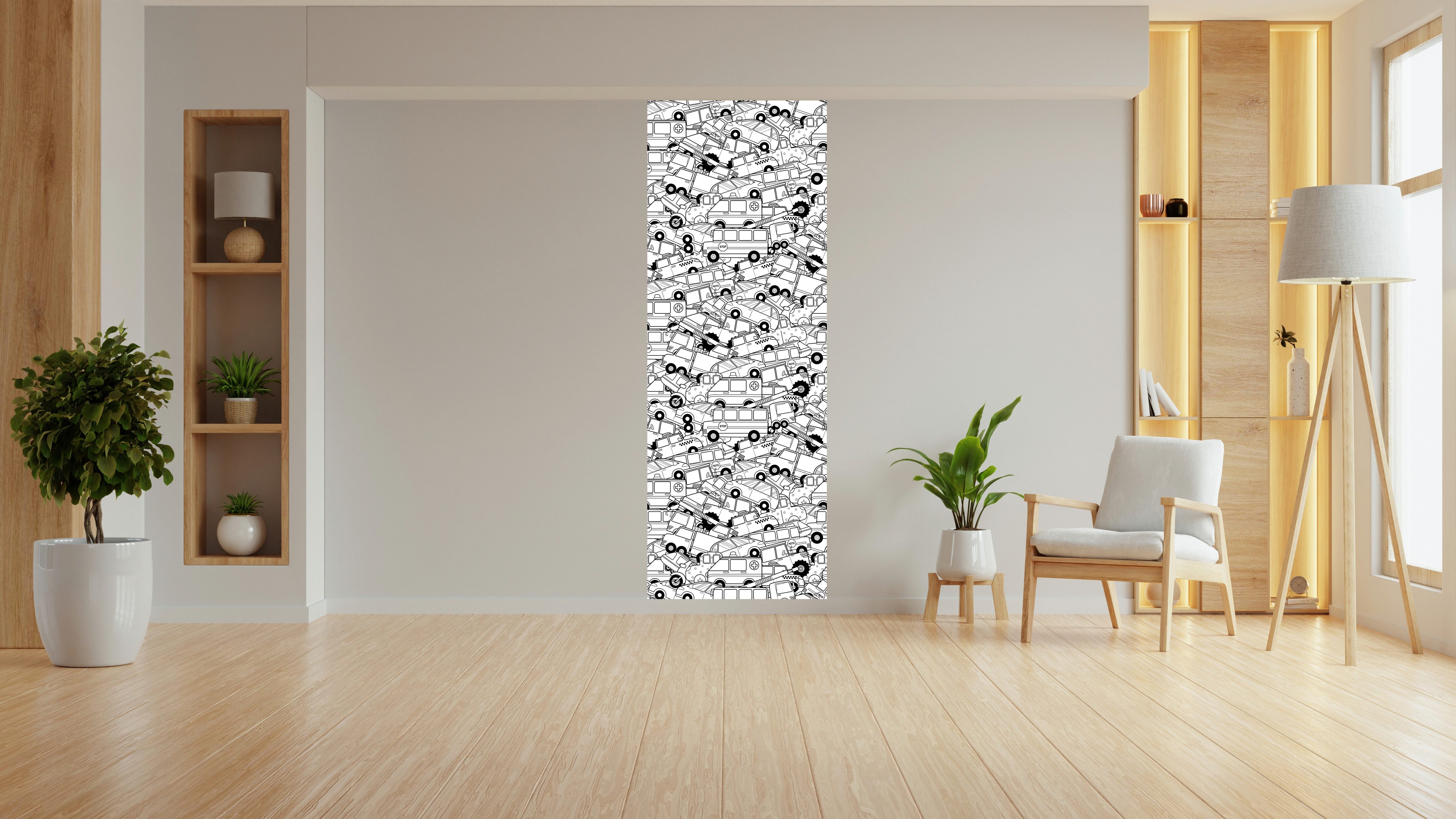 queence Wandsticker Fahrzeuge (1 St), DIY-Wandsticker zum Bemalen