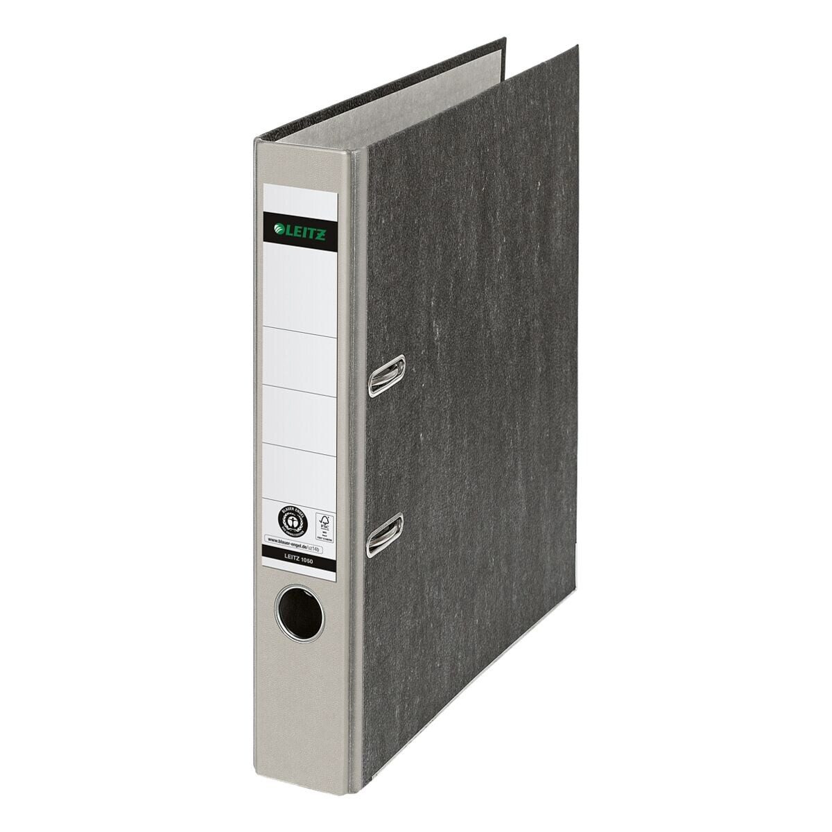 LEITZ Wolkenmarmor-Ordner, 180 Grad, DIN A4, 52 mm, grau