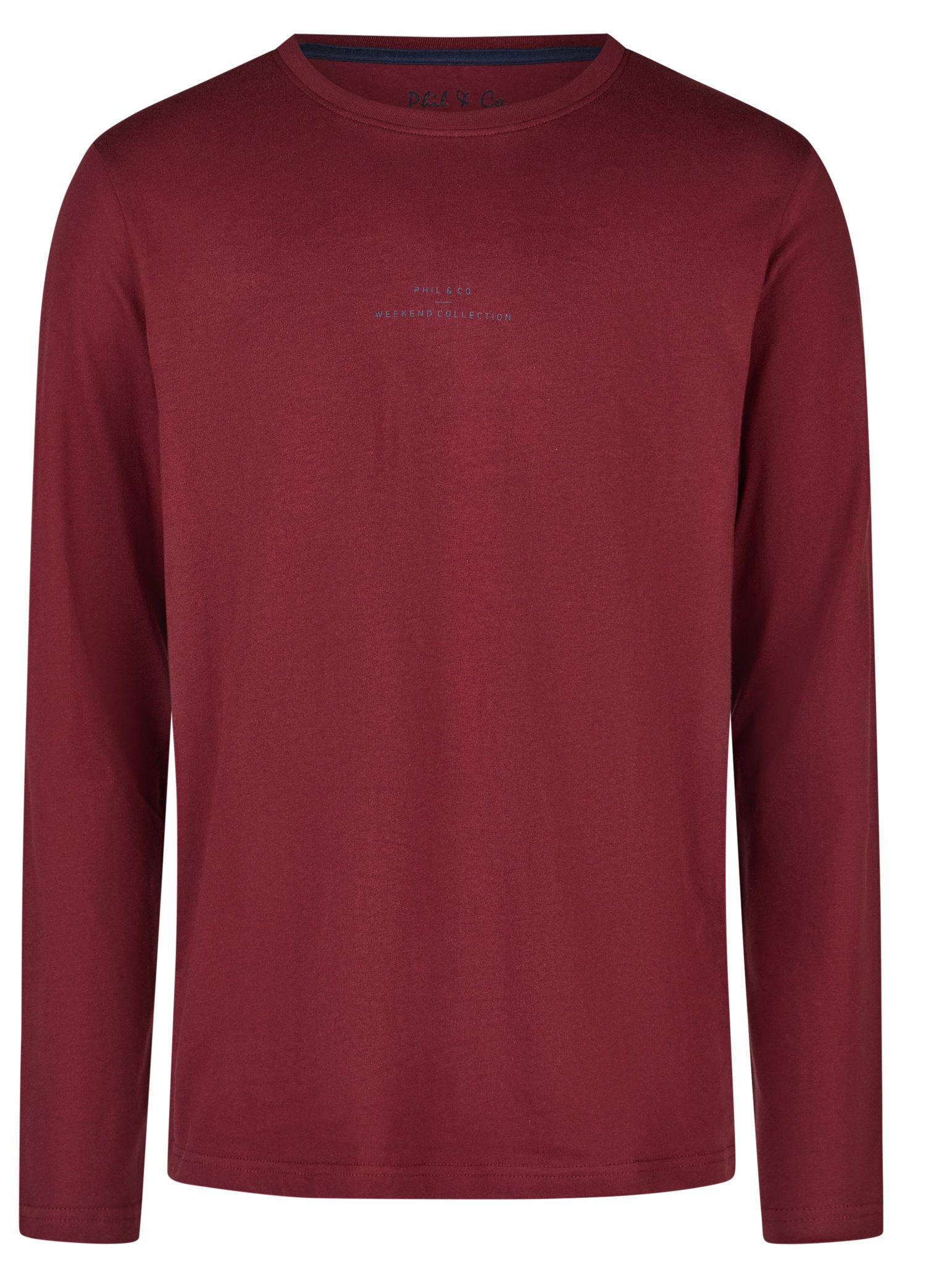 Phil & Co. Pyjamaoberteil Herren Pyjamashirt langer Arm (1-tlg) Baumwolle günstig online kaufen