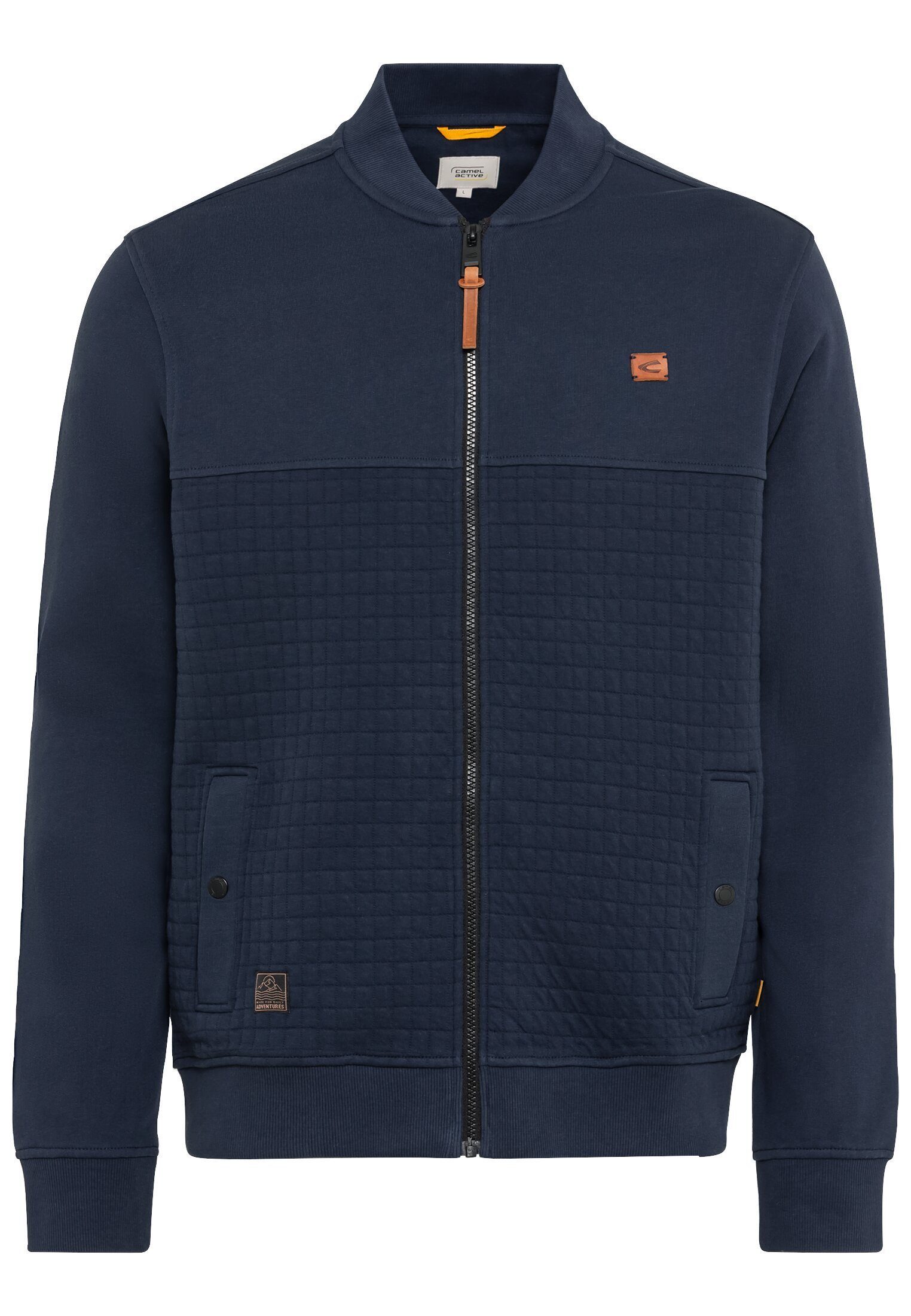 camel active Sweatjacke mit Steppmuster Langarm