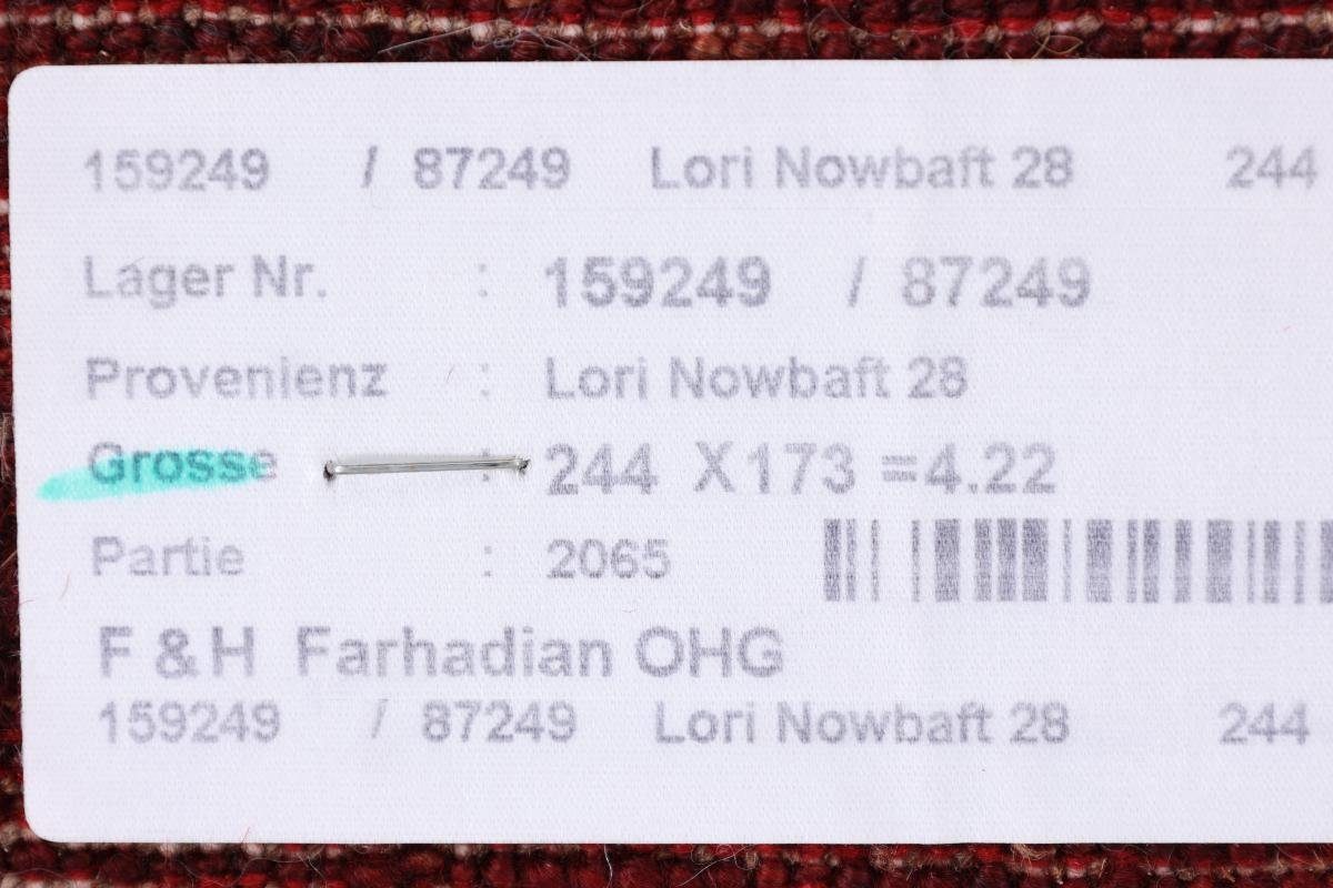 Orientteppich Perser Moderner, 174x243 Loribaft Gabbeh 12 Nowbaft Trading, Höhe: mm rechteckig, Nain Handgeknüpfter