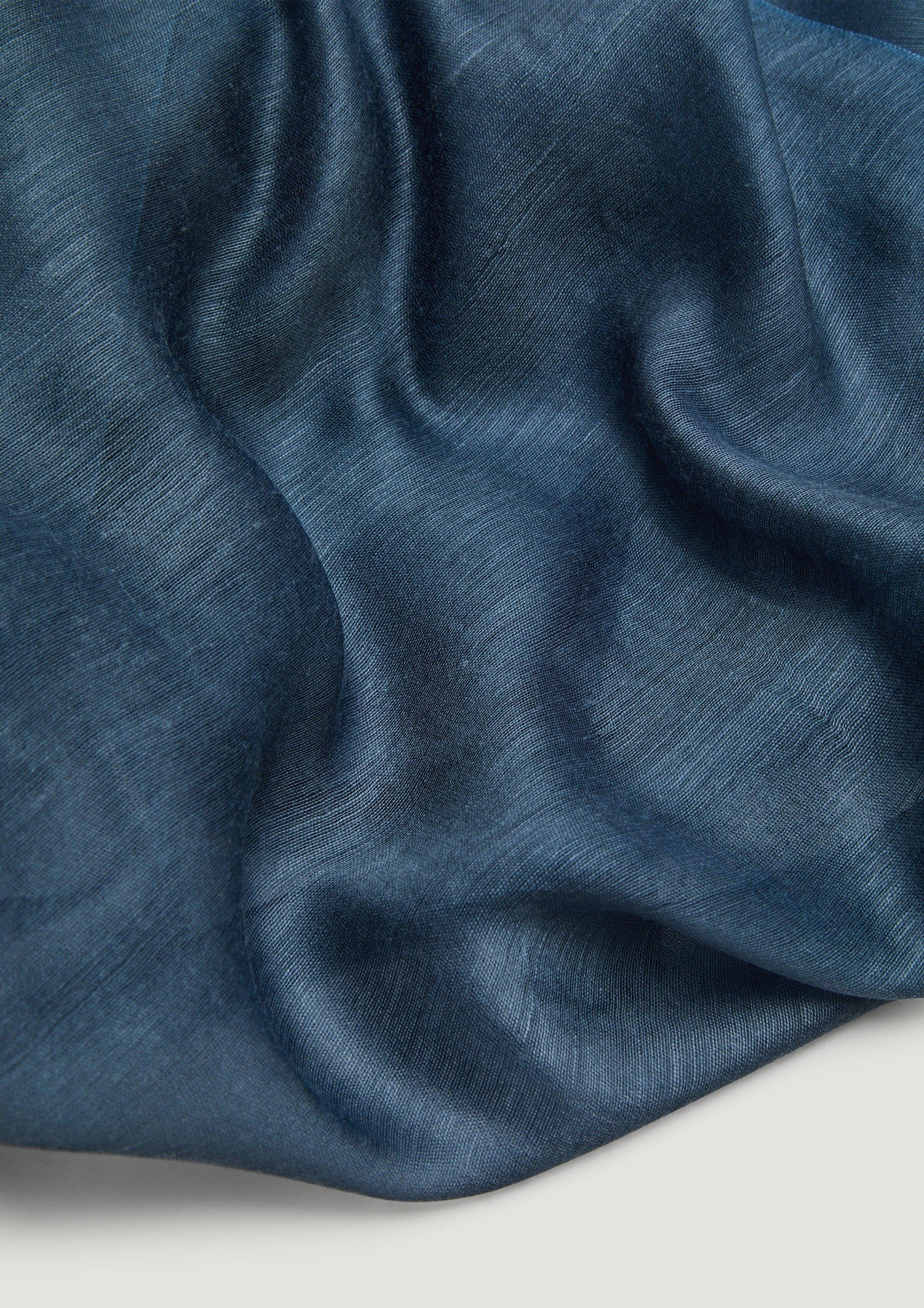 Tuch Seidenmix Halstuch aus tiefblau Comma