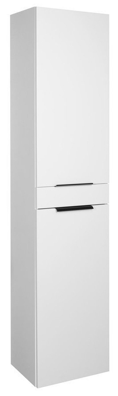 Aqualine Seitenschrank AKIRA Hochschrank 180x40x30cm, Weiß Aqualine-AK180
