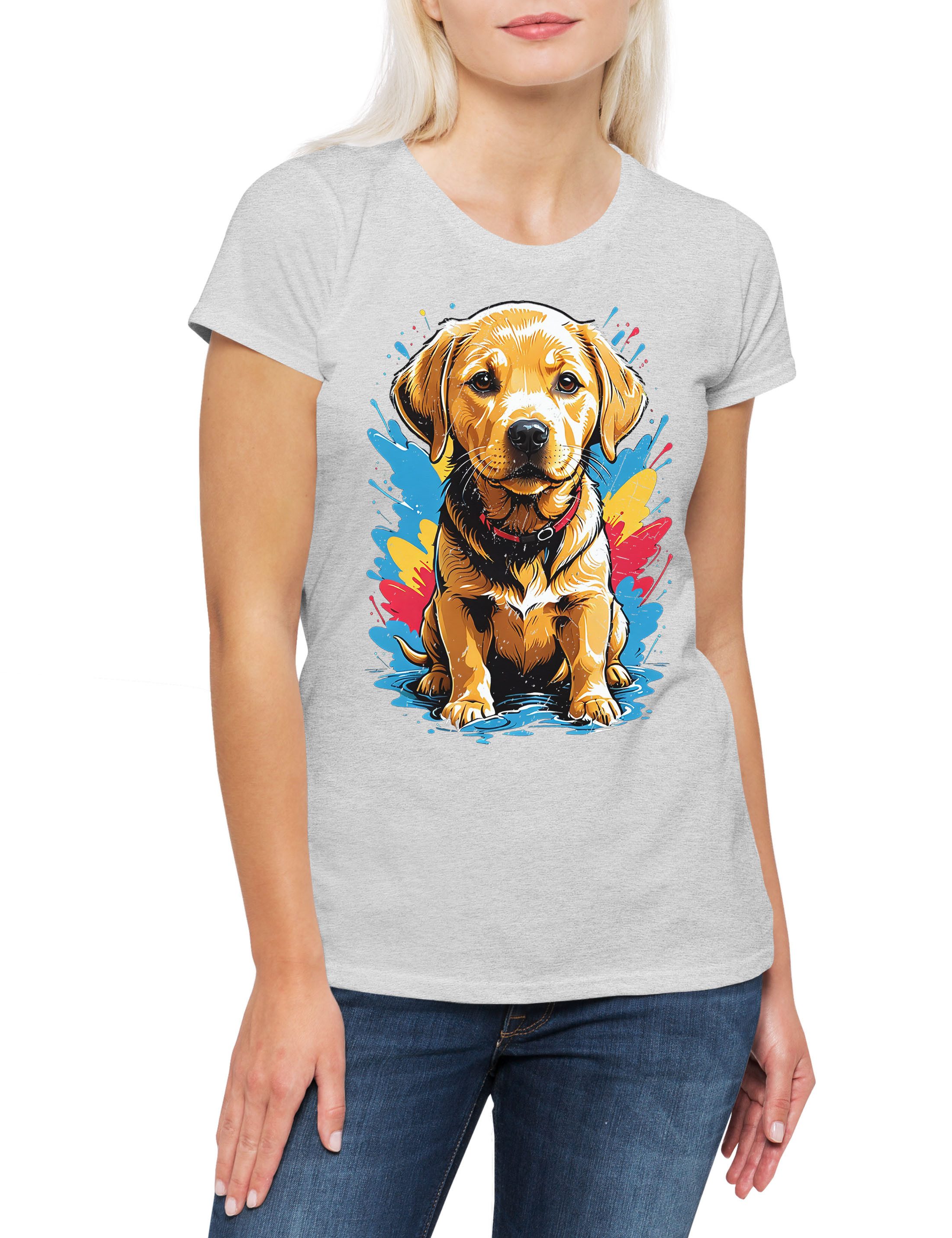 Urban Backwoods Print-Shirt Labrador Puppy Art günstig online kaufen