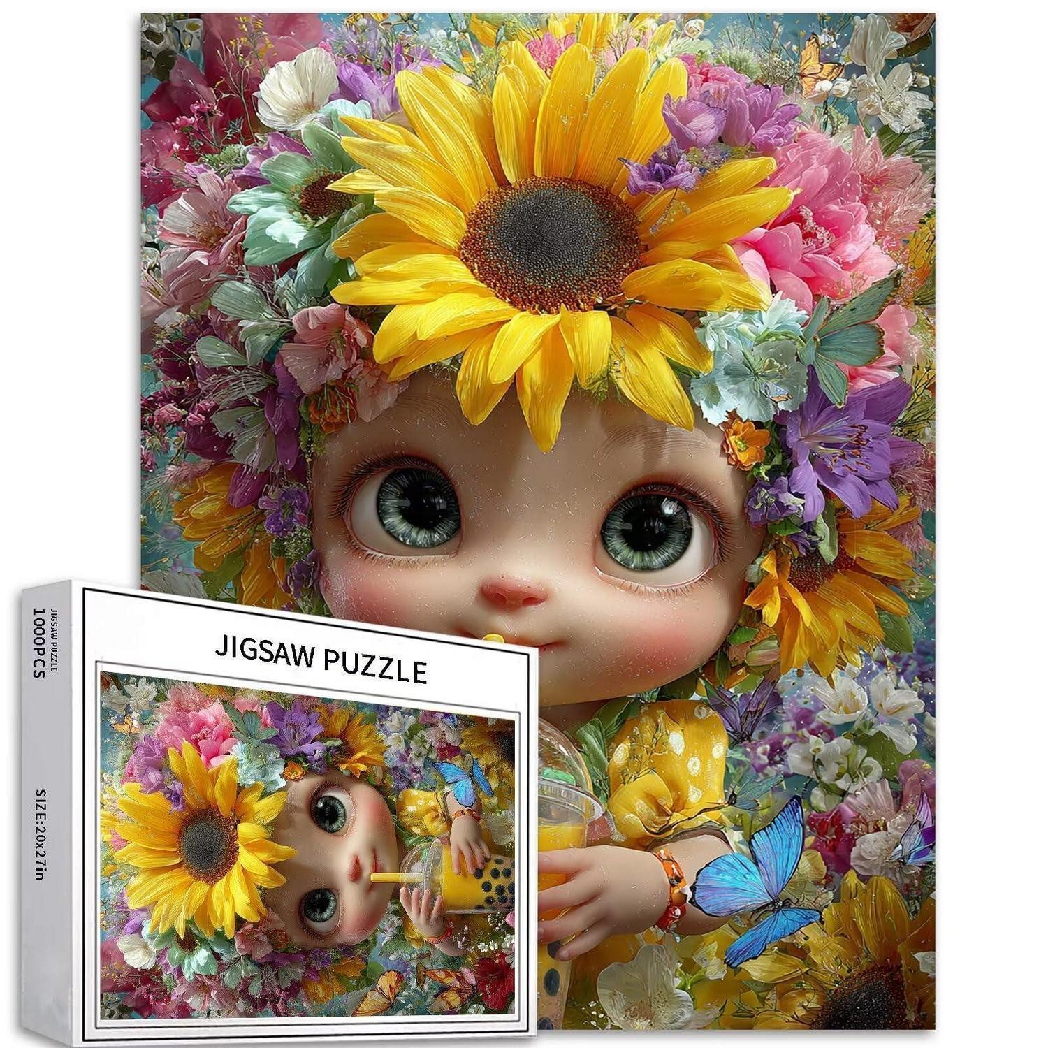 LuxusKollektion Puzzle Puzzle 1000 Teile Floral Dekorative Kunst, Puzzleteile
