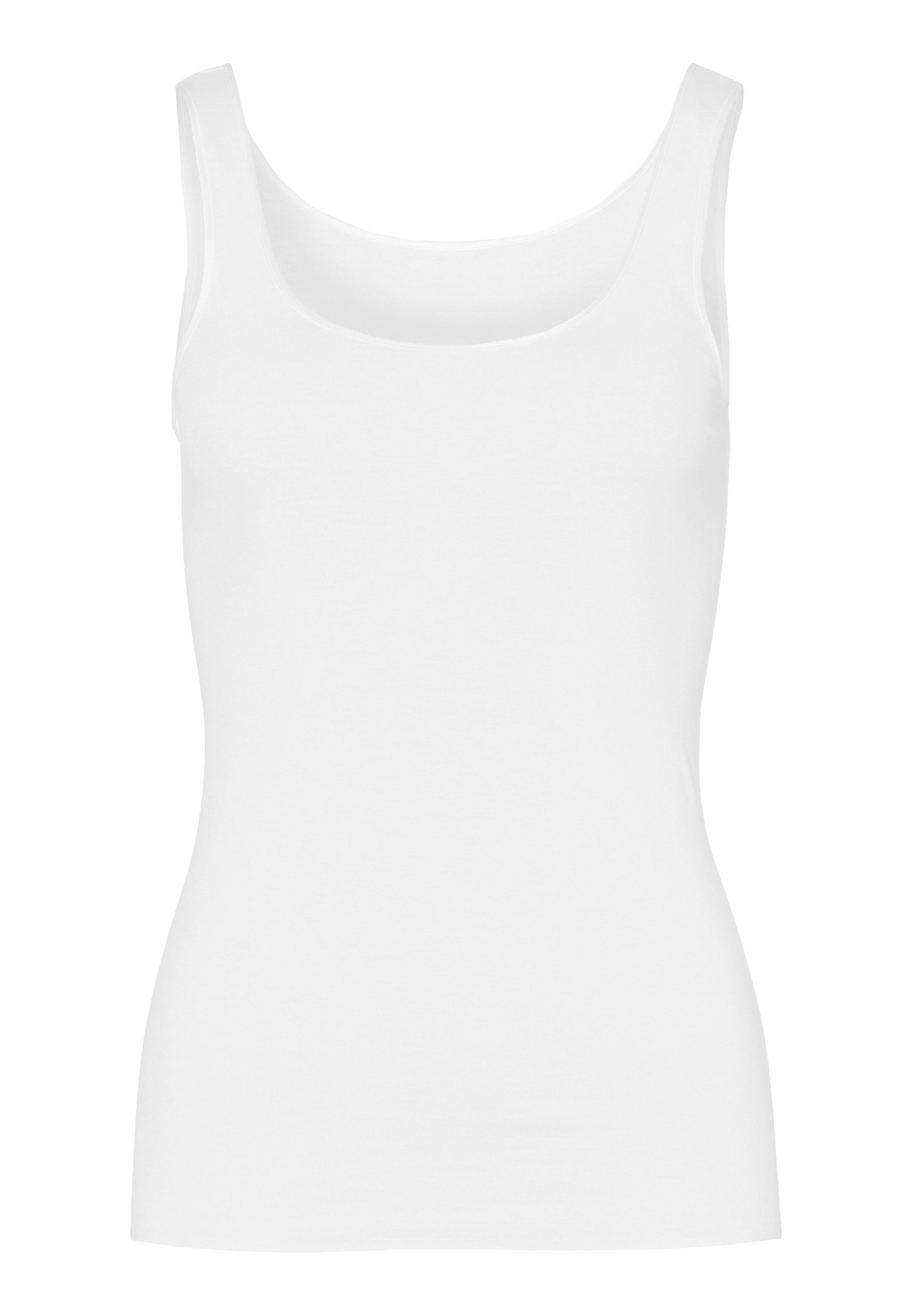 Hanro Unterhemd Cotton Seamless (1-St) Unterhemd / Tanktop - Baumwolle - Nahtlos - Angenehm auf der Haut