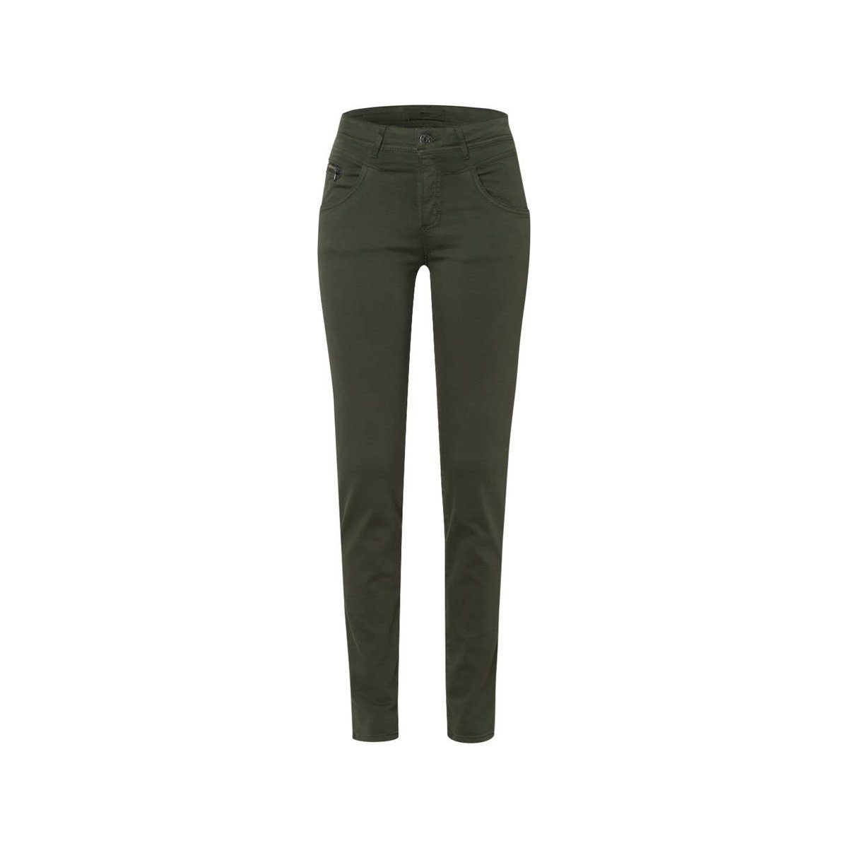Brax uni (1-tlg) grün 5-Pocket-Jeans