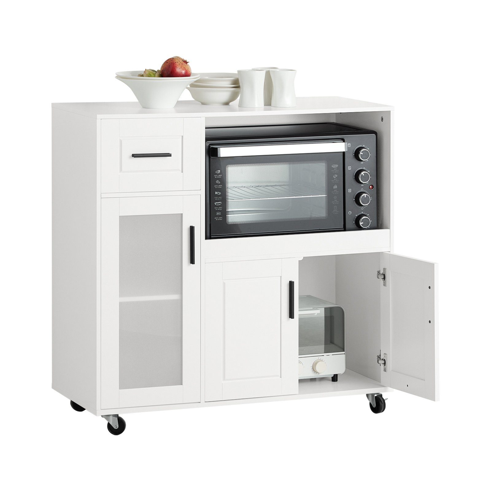 SoBuy Sideboard FSB78, auf Rollen Küchenwagen günstig online kaufen