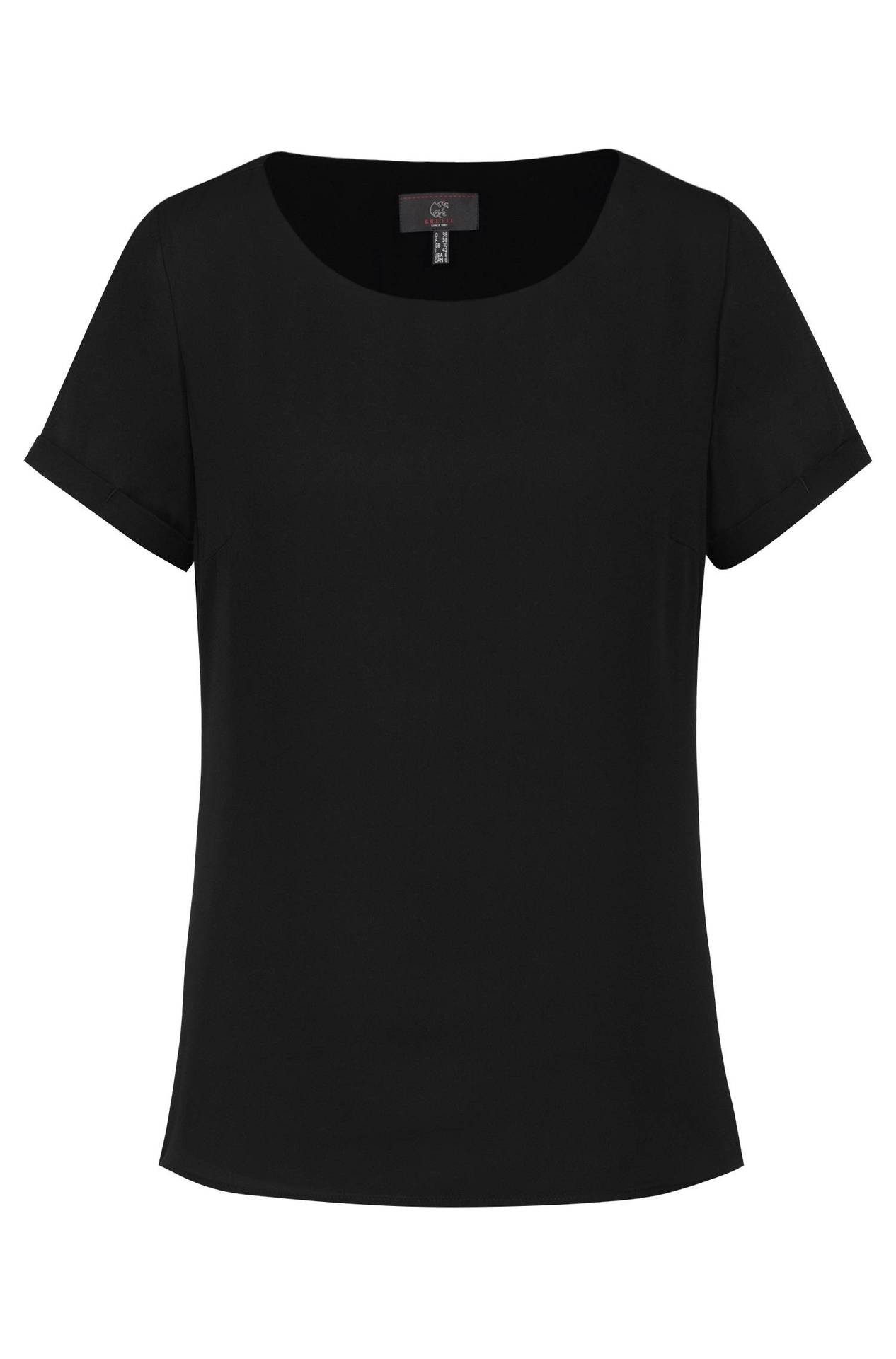 GREIFF Kurzarmbluse Greiff CHIFFON Damen Bluse Kurzarm Rundhals Regular Sch günstig online kaufen