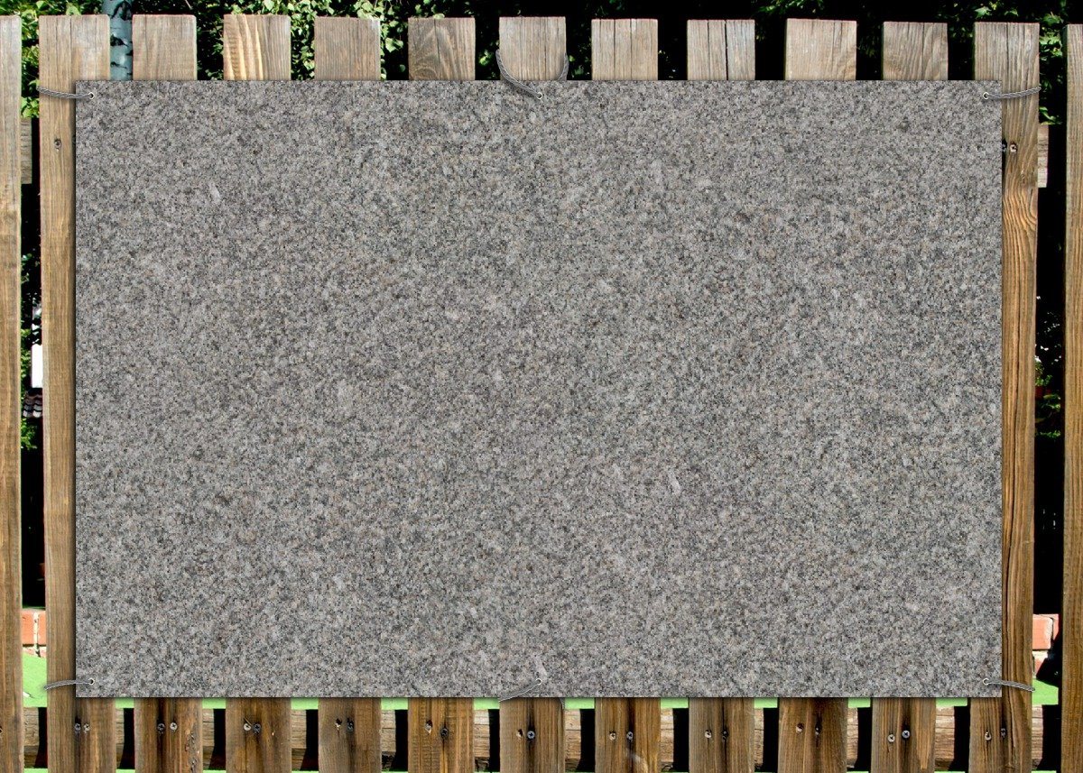 Thumbnail - Wallario Sichtschutzzaunmatten Muster grauer Marmor Optik -Granit - marmoriert