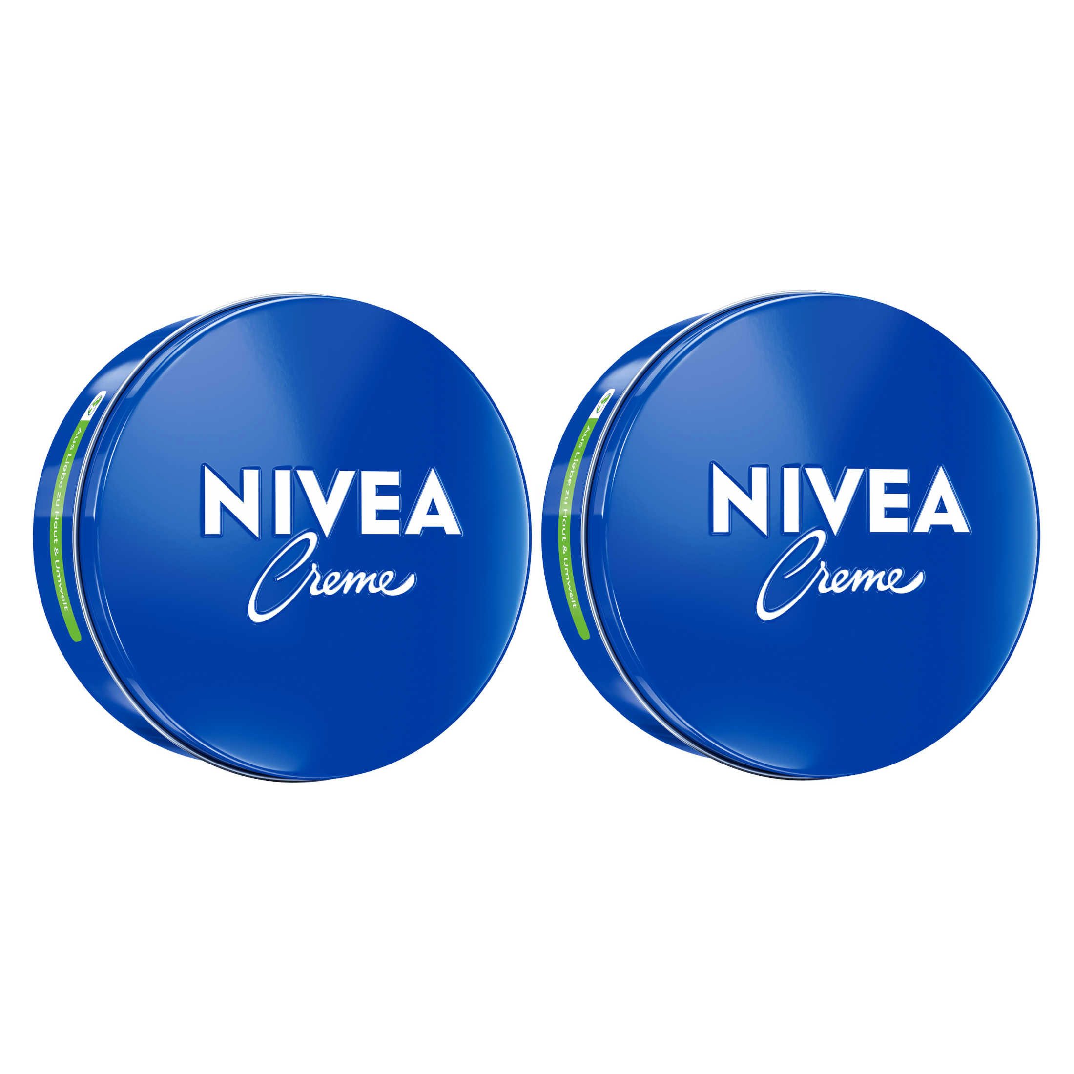 Nivea Feuchtigkeitscreme Creme mit Eucerit® alle Hauttypen Unisex 2 x 400ml, 2-tlg., cremige Textur mit dem beliebten Duft