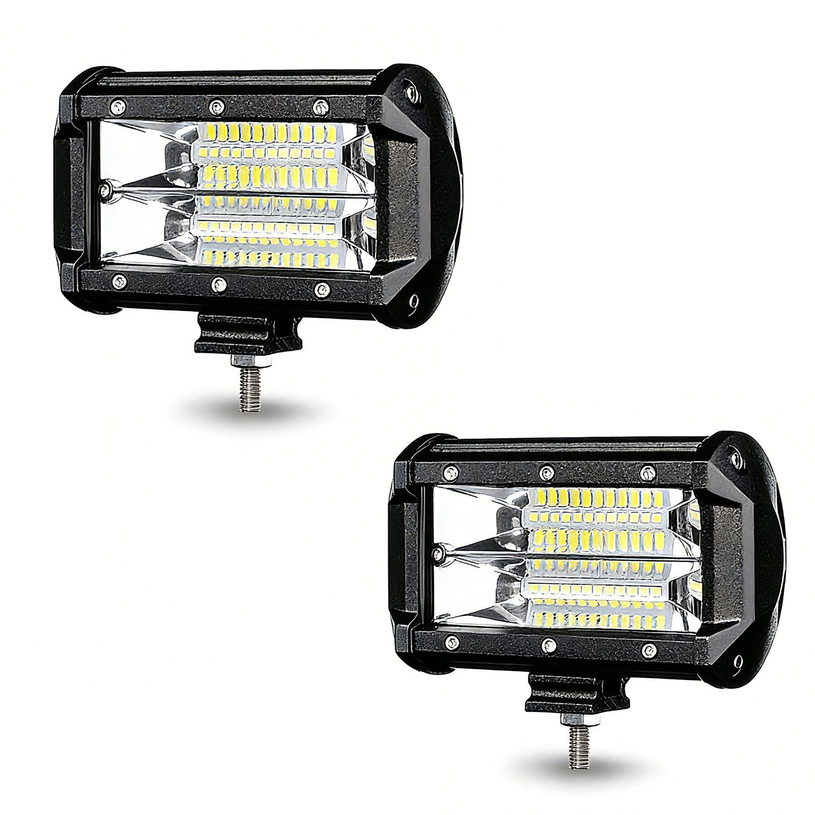 FIVMEN LED Scheinwerfer 72W LED Zusatzscheinwerfer Offroad Scheinwerfer, LED fest integriert, Tageslichtweiß
