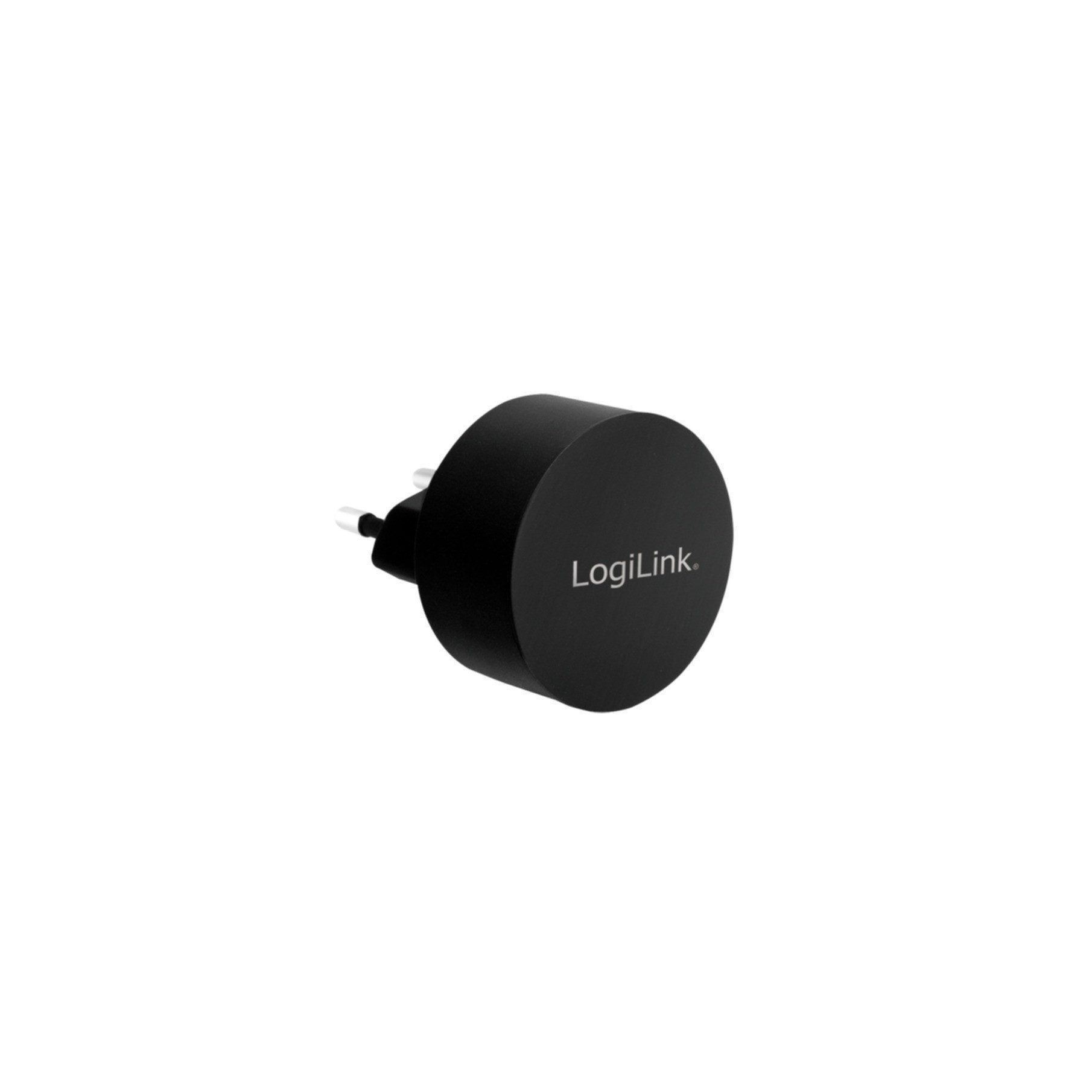 LogiLink USB Steckdosenadapter, 1x USB-Port für Fast Charging, 10,5W Smartphone-Ladegerät