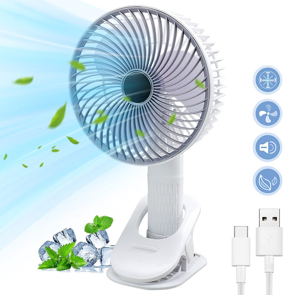 Tischventilator Tischventilator Mini USB-Ventilator Wandmontierter Ventilator 4-in-1