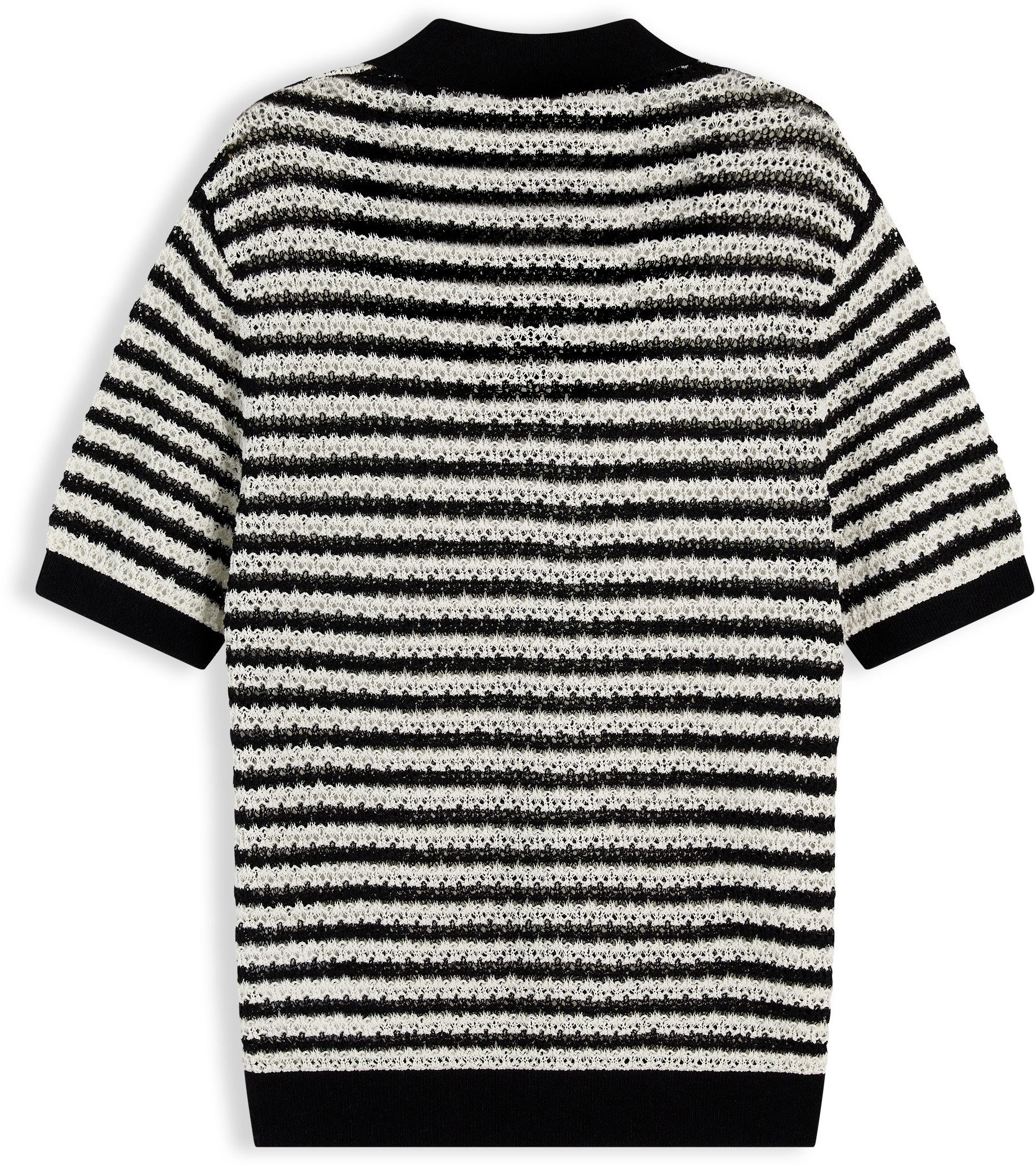 Tommy Hilfiger Polokragenpullover POINTELLE V-NK POLO SS Baumwollmischung, Polokragen