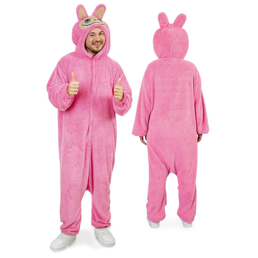 Fries Kostüm Kostüm - Knuddelmonster - pink - Einheitsgröße