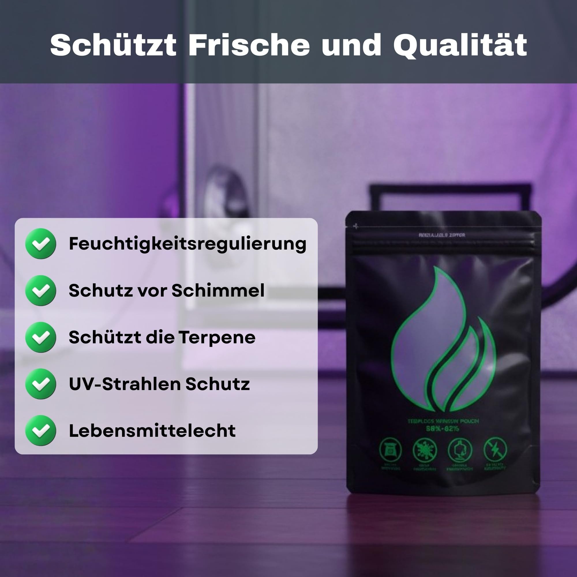 TronicXL Frischhaltebeutel 12 x 30G Terpenen Tüte Beutel Aufbewahrung Kräuter Grow Ernte Zubehör, Grow Cannabis Aufbewahrung Zubehör Ernte