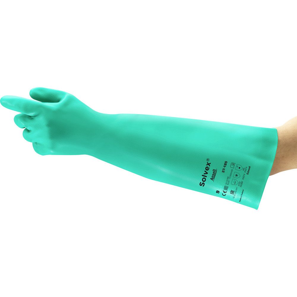 Chemikalien-Schutzhandschuhe Ansell 37185100 AlphaTec Solvex Nitril Chemiekalienhandschuh Größe (Ha