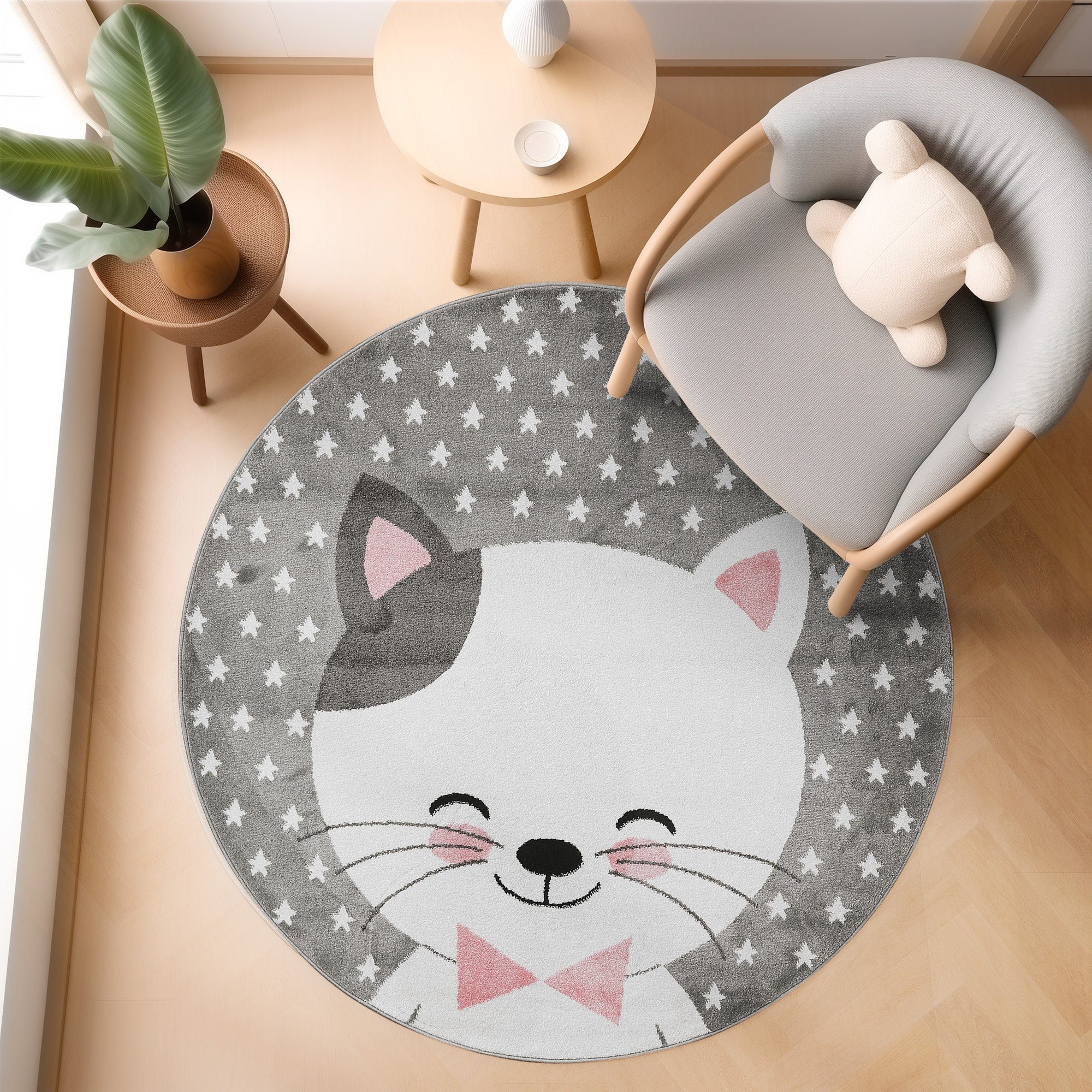 SIMPEX24 Teppich Niedliches Katze Design, Läufer, günstig online kaufen