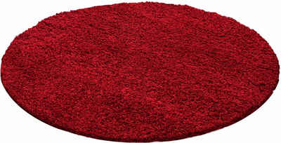 Hochflor-Teppich Life Shaggy 1500, Ayyildiz Teppiche, rund, Höhe: 30 mm, Wohnzimmer, Langflor, Schlafzimmer, große Farbauswahl