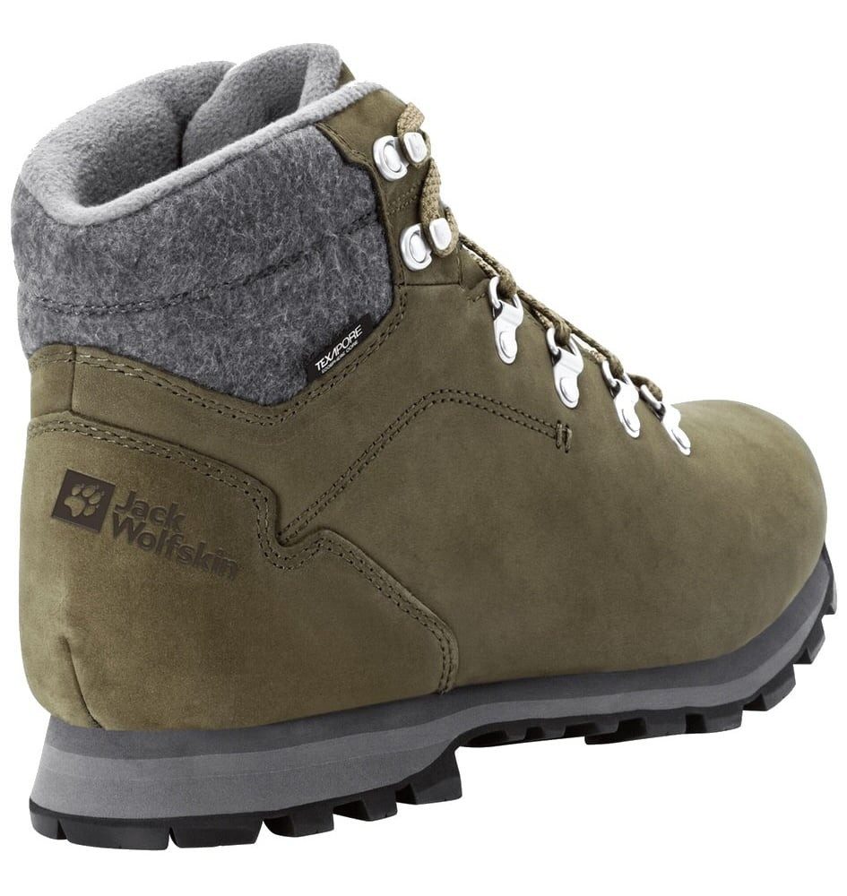 Jack Wolfskin Winterschuhe Thunder Bay Texapore Mid (wasserdicht) khaki/grau Herren Winterstiefel