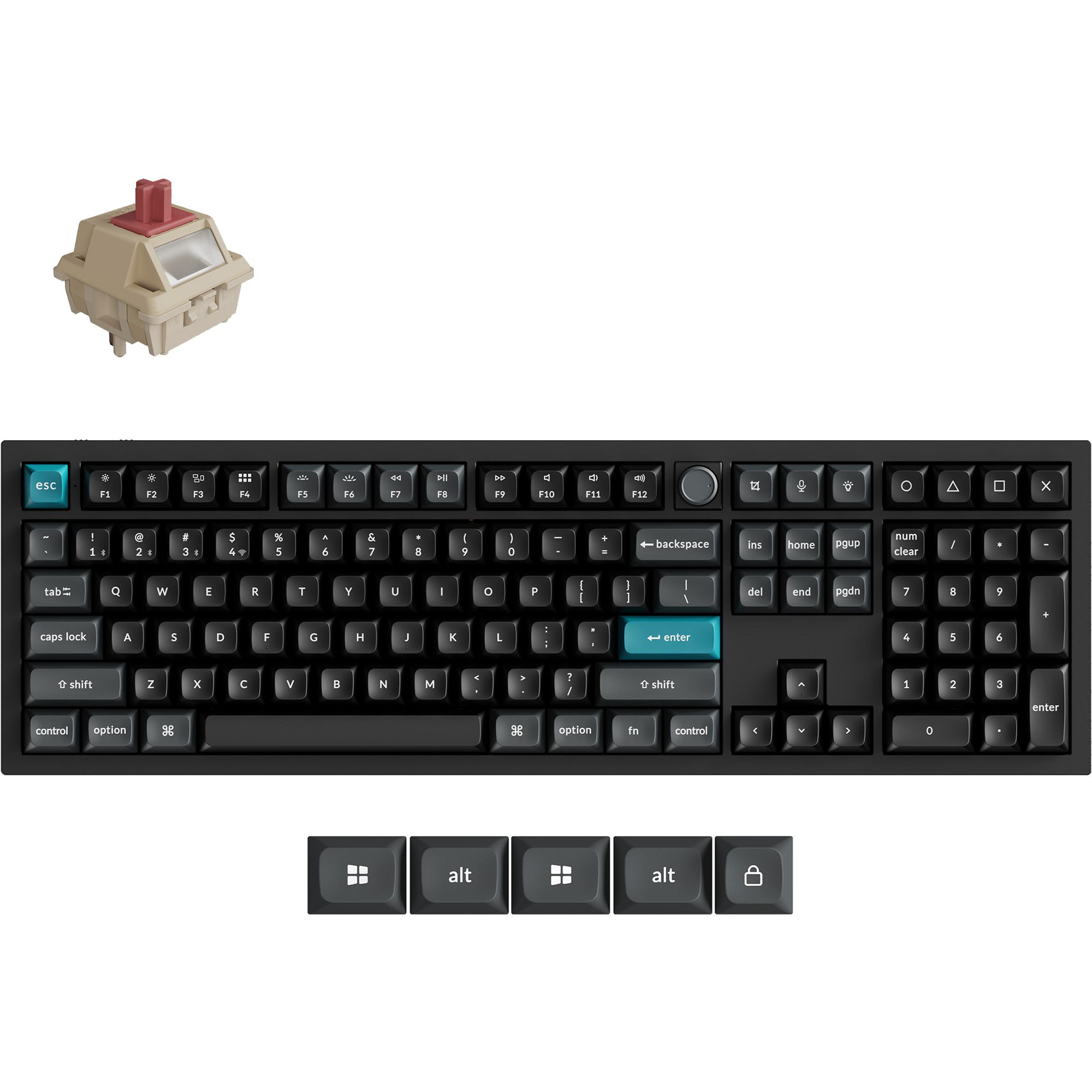 Keychron Keychron Q6 Ultra 8K, Gaming-Tastatur, (Hot-Swap, Aluminiumrahmen Tastatur