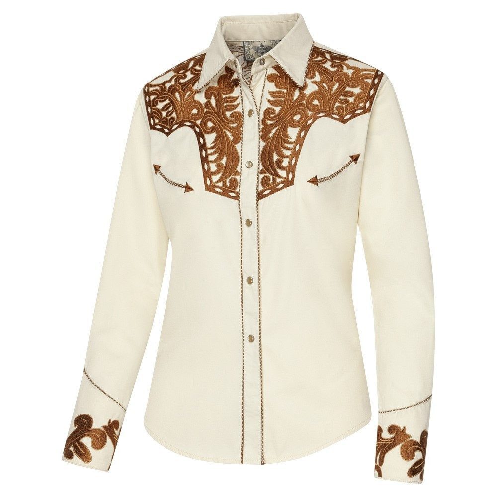 Stars & Stripes Langarmbluse Janice Westernbluse bestickt günstig online kaufen