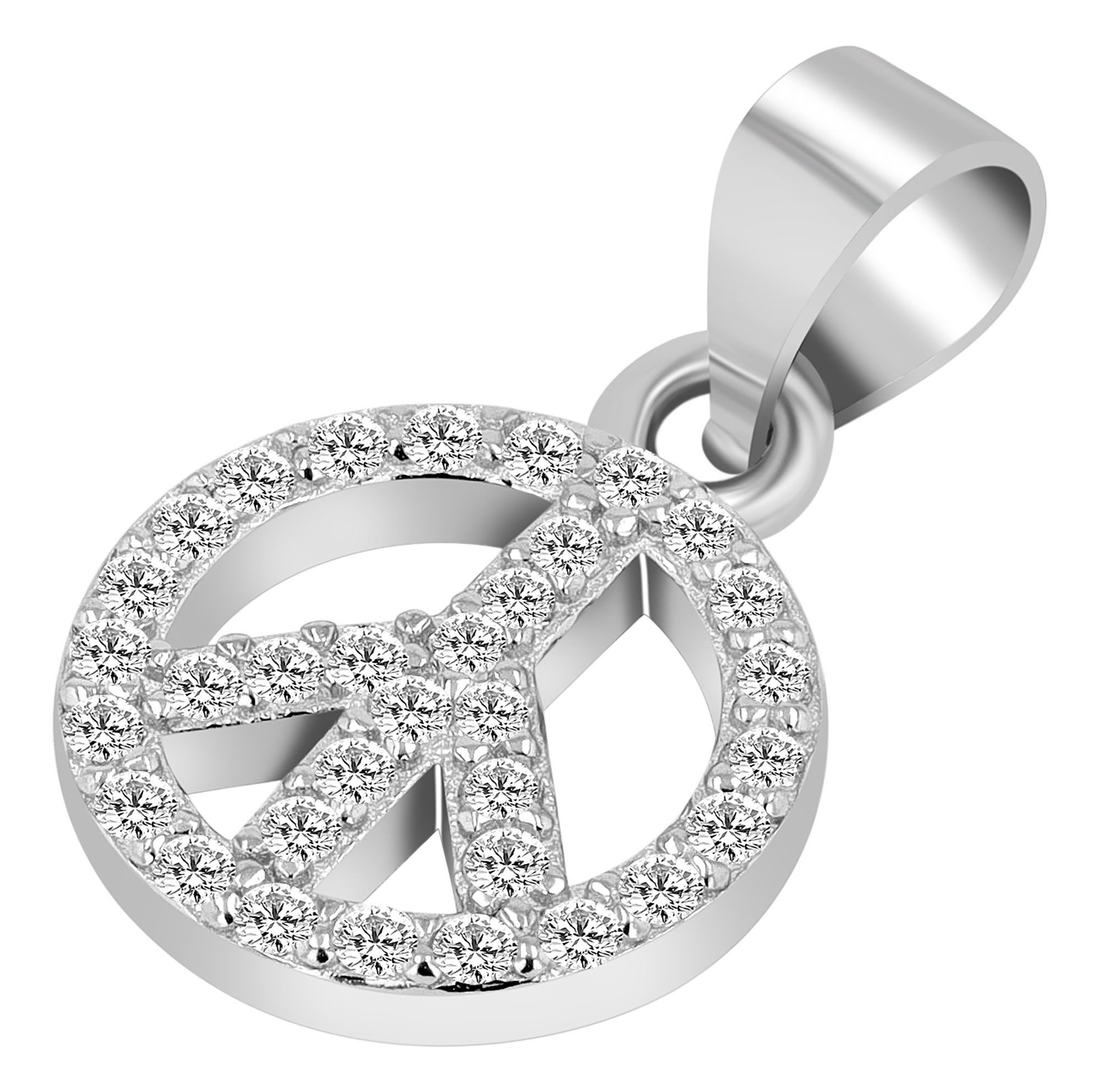 Kettenanhänger Anhänger aus 925 Silber mit Zirkonia