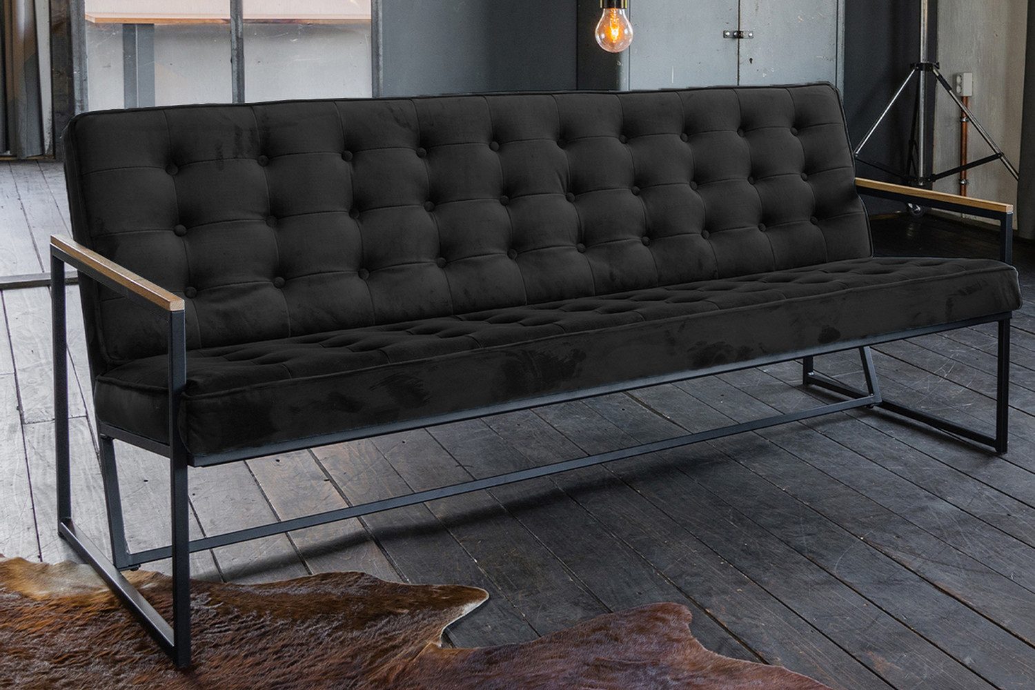 KAWOLA Sofa ARLY, Polsterbank Velvet verschiedene Цвета(ов)