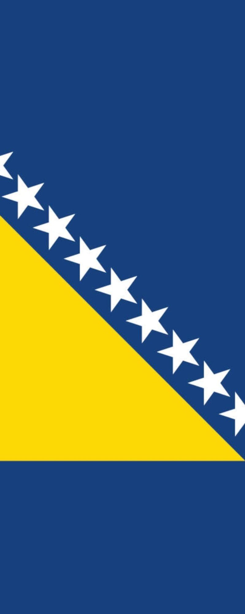 flaggenmeer Flagge Flagge Bosnien-Herzegowina 110 Hochformat g/m²