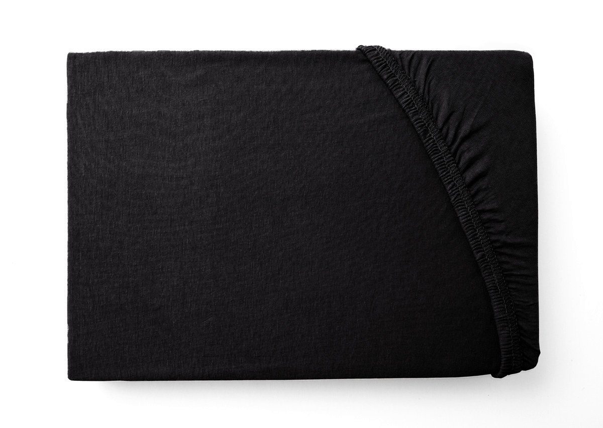 Hometex Premium Textiles Spannbettlaken Jersey Spannbettlaken 100% Baumwolle, Jersey, Gummizug: Rundumgummizug, Premium-Jersey Matratzenhöhe bis 23 cm