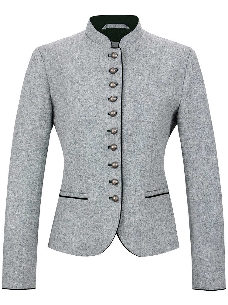Stockerpoint Trachtenjacke Trachtenjacke Leandrine silbergrau
