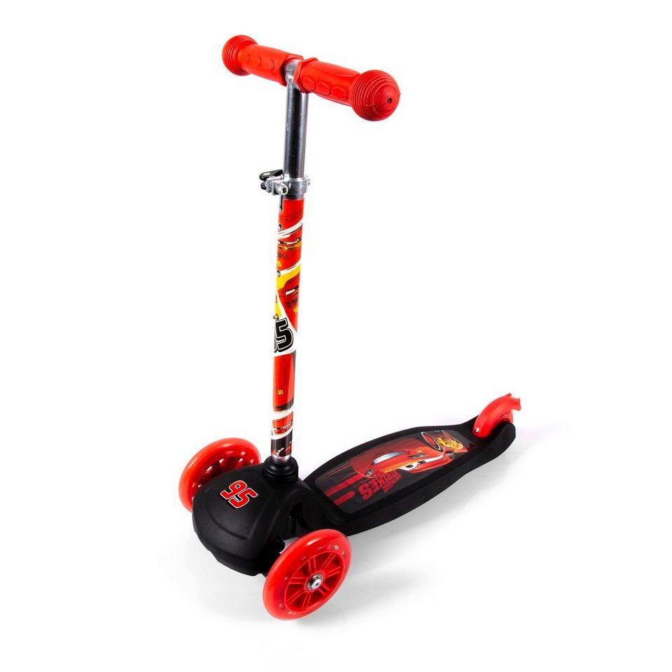 3-Rad-Roller klappbar # Disney Alu-Skooter NEU Dreiradscooter CARS Jahre 2-5 original
