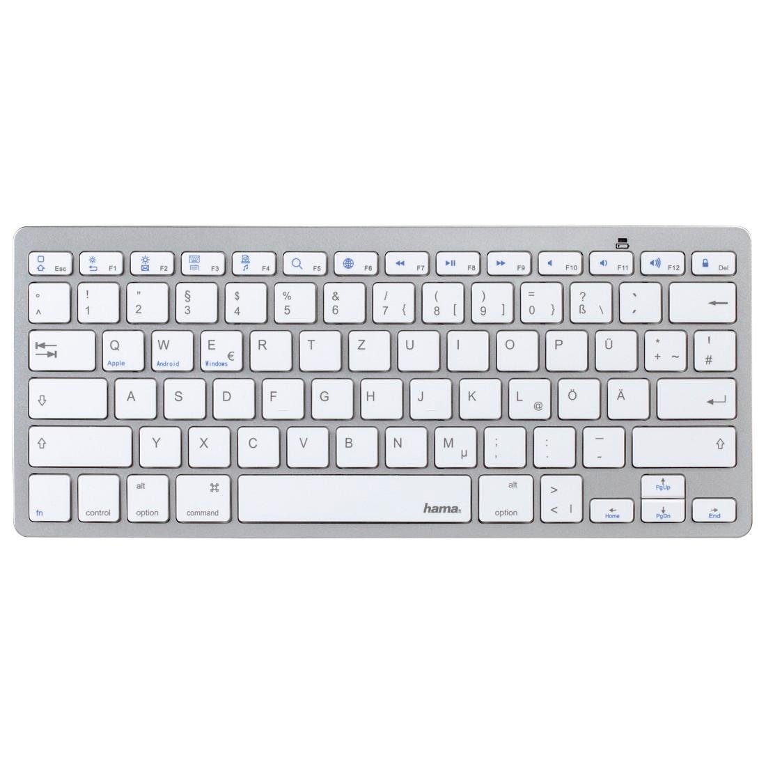 Hama »Bluetooth®-Tastatur "KEY4ALL X510", Silber/Weiß« Tablet-Tastatur  online kaufen | OTTO