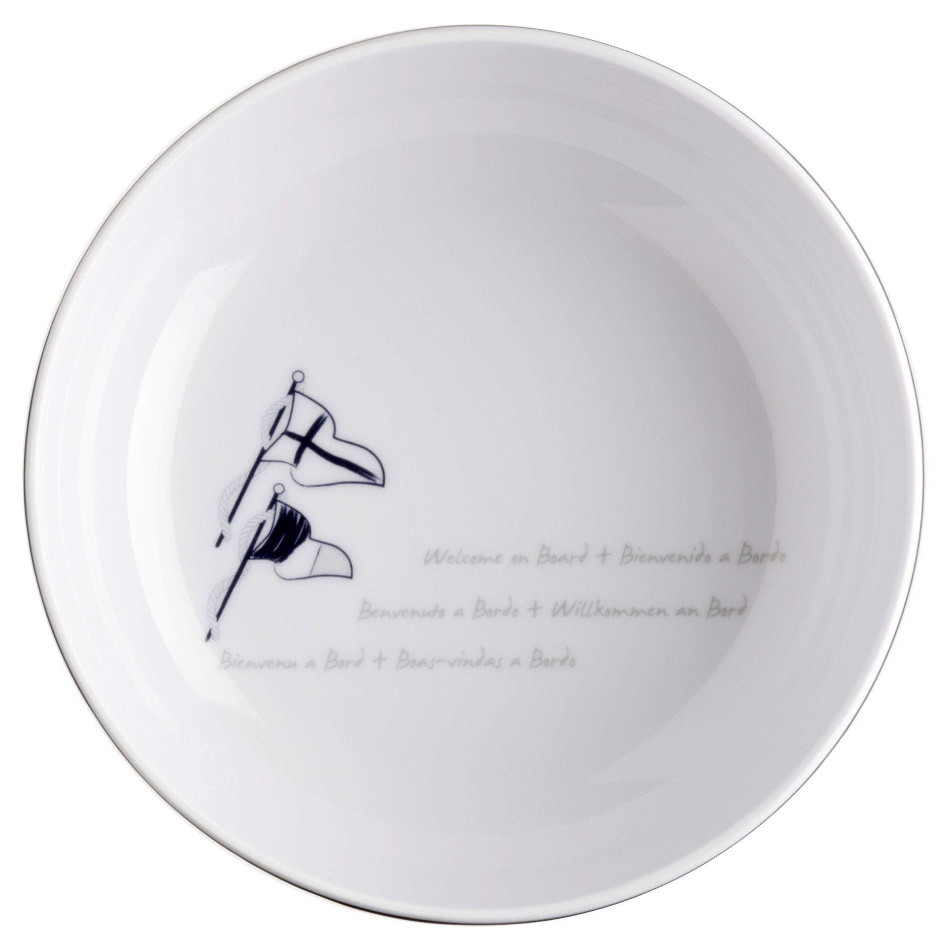 Marine Business Müslischüssel Salatschüssel, 15cm - Welcome On Board, Melamin, (1-tlg)
