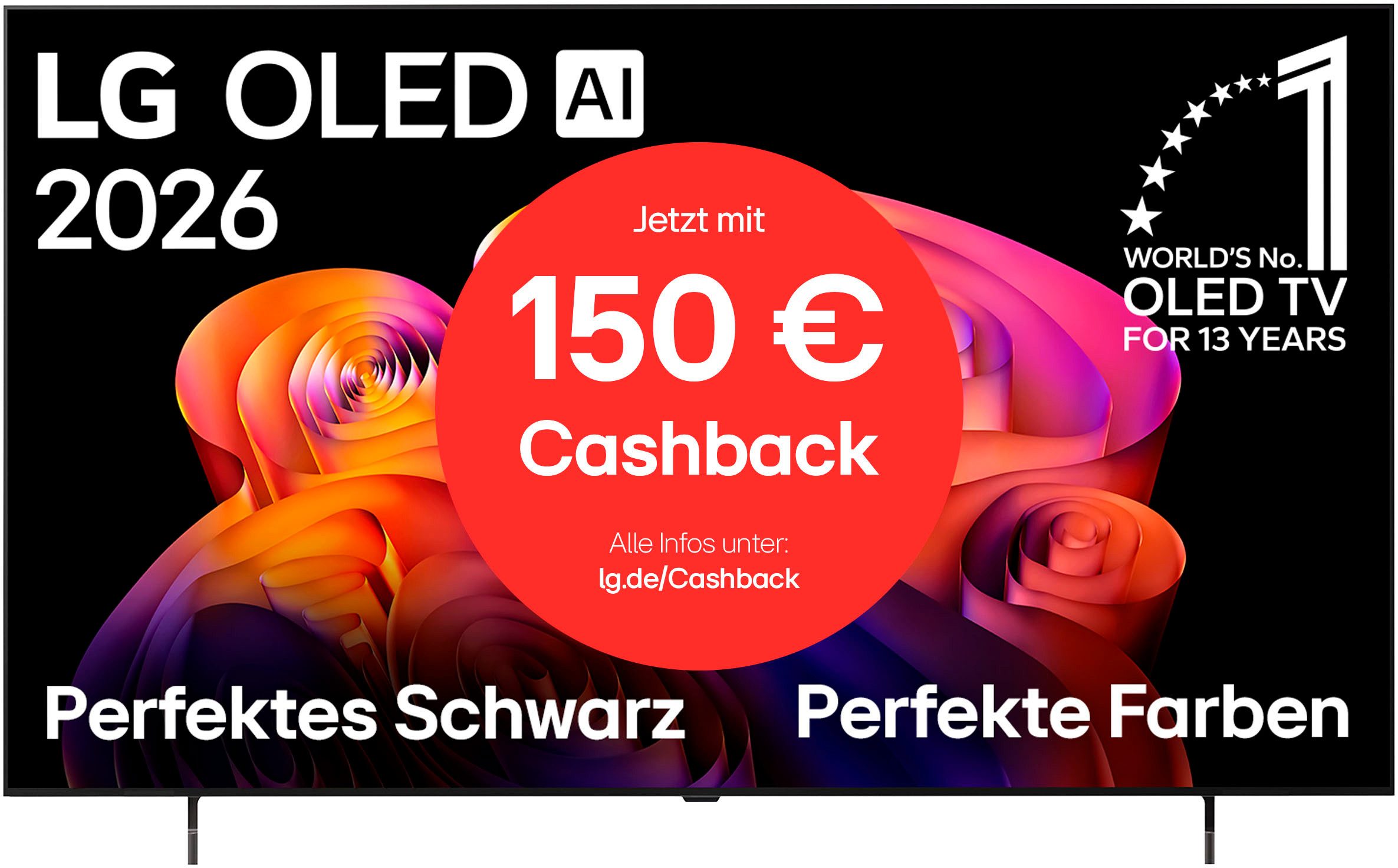 LG OLED65B6ELC OLED-Fernseher (164 cm/65 Zoll, 4K Ultra HD, Smart-TV)