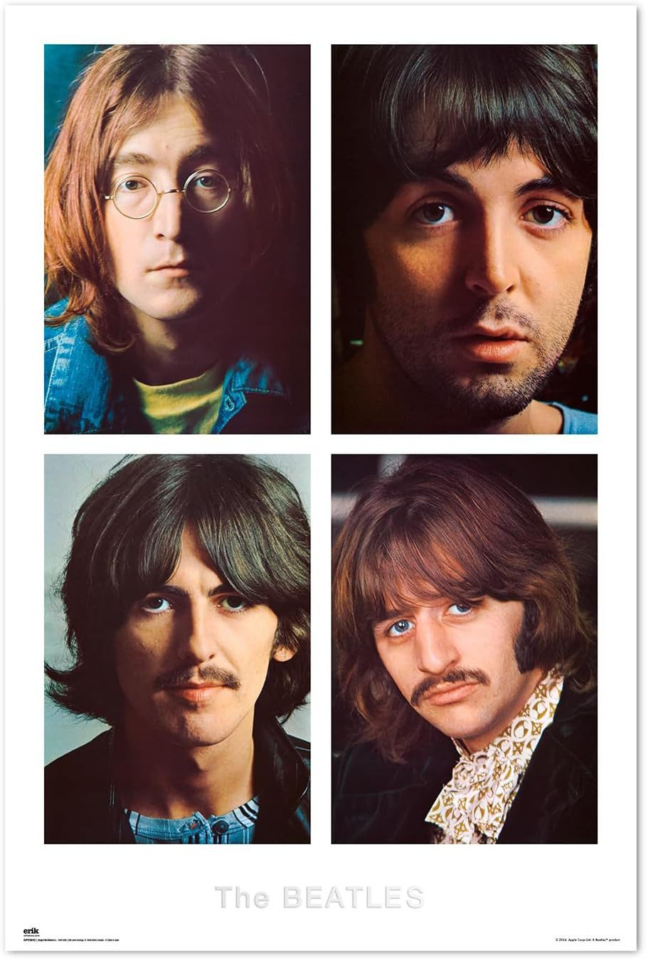 Poster The Beatles - White Album - Musik - Poster Druck - Размер 61x91,5 cm