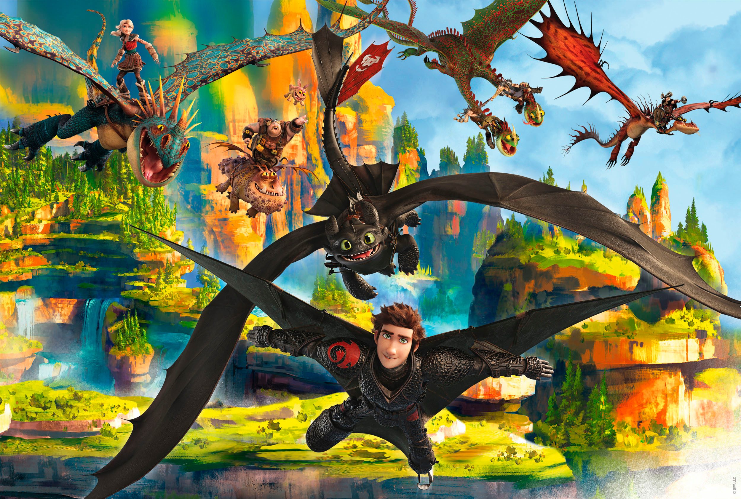 Schmidt Spiele Puzzle Dragons, Fliegende Drachen, günstig online kaufen