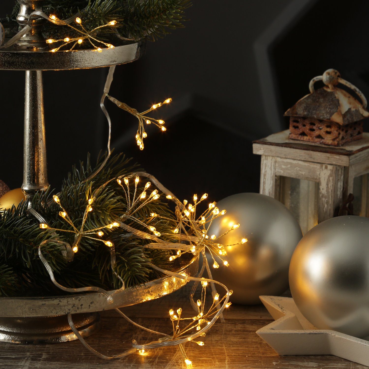 MARELIDA LED-Lichterkette Pusteblume Feuerwerk Blume 9 Blüten Deko Girlande günstig online kaufen